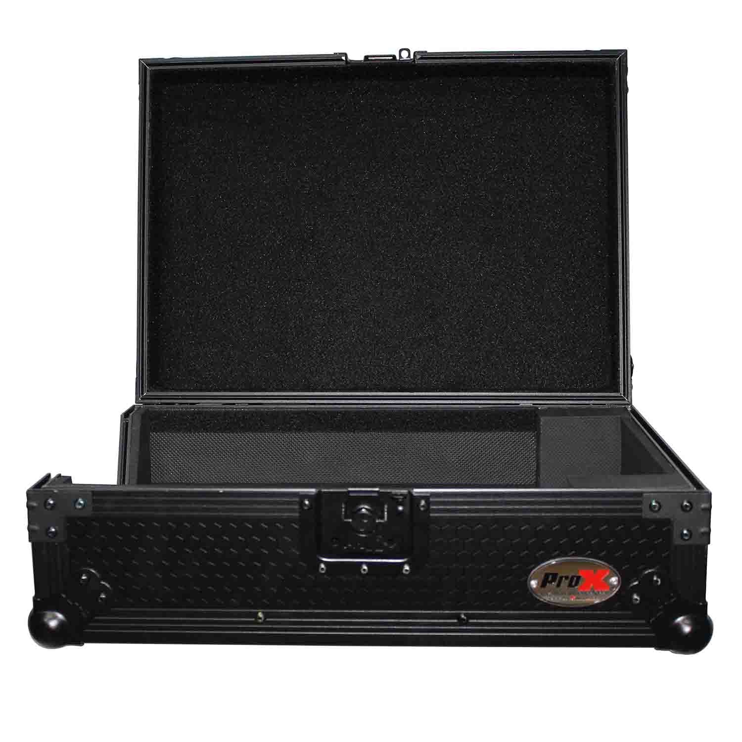 ProX XS-M12BL, Universal DJ Flight Case for 12" Large Format DJ Mixers - Black by ProX Cases