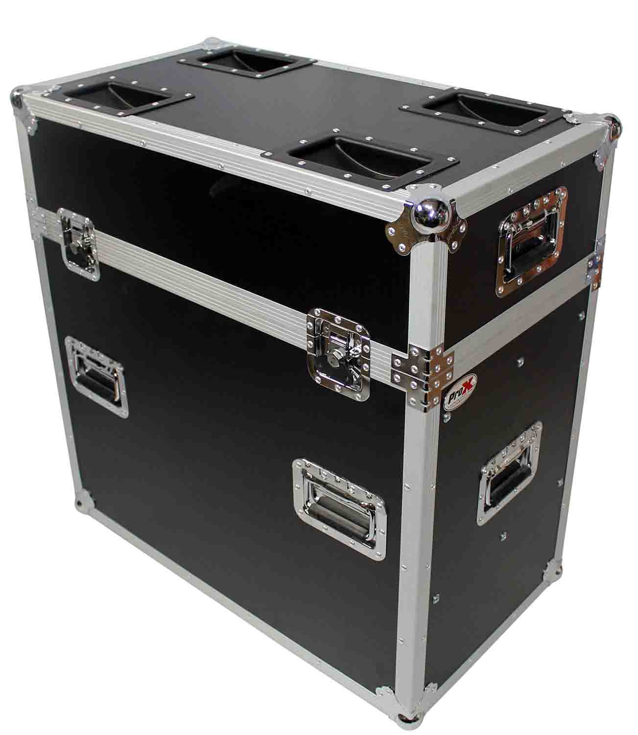 ProX XS-6XBP3030 Flight Road Case Holds 6 Pieces 30" x 30" Aluminum Base Plate - Hollywood DJ