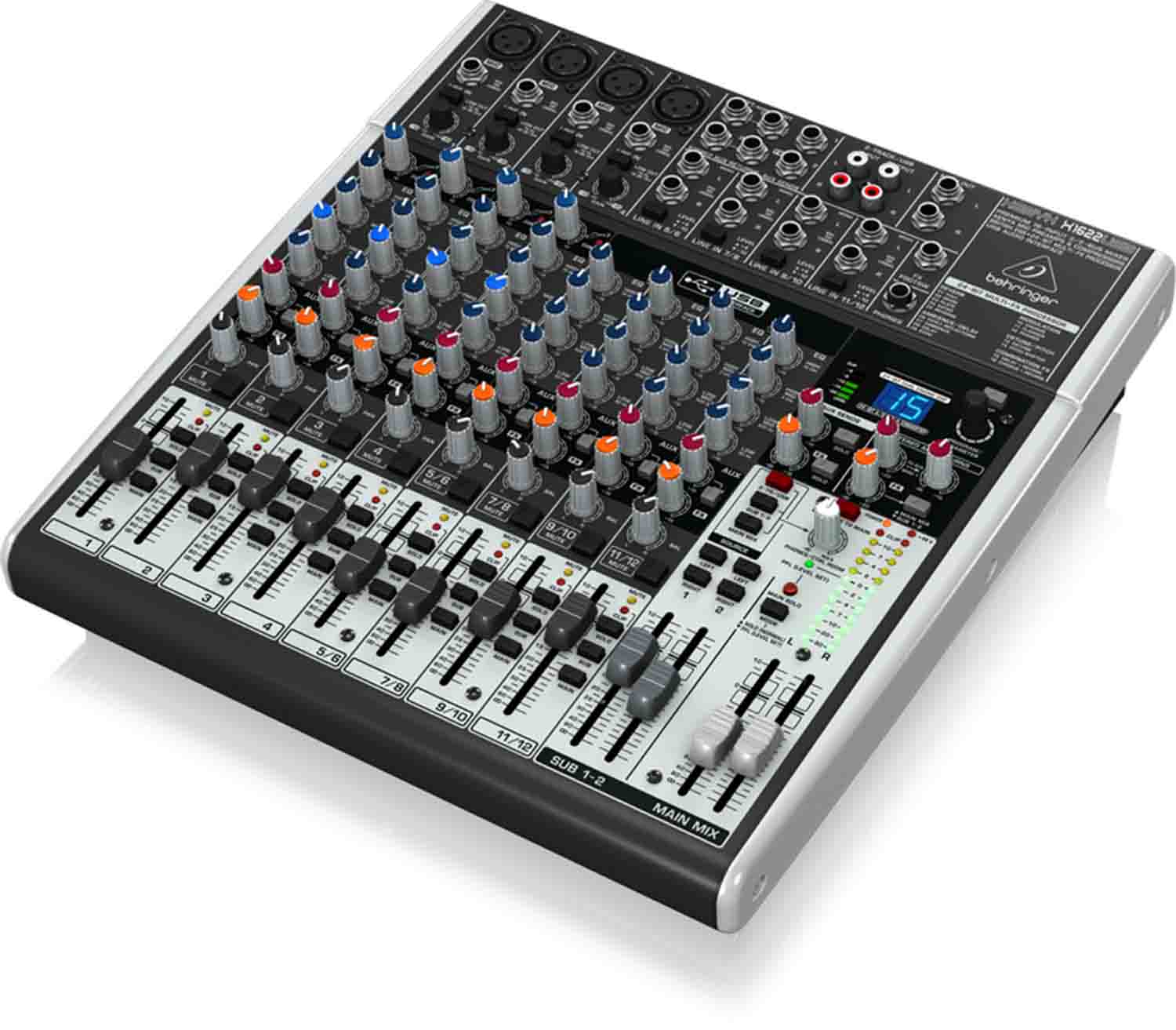 Behringer X1622USB, 16-Input 2/2-Bus Mixer with USB/Audio Interface - Hollywood DJ