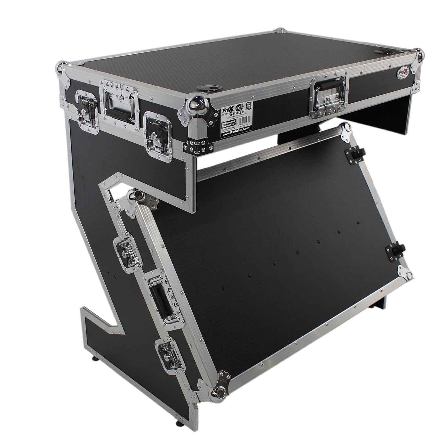 B-Stock: ProX XS-ZTABLE JR, Portable DJ Workstation & Flight Case Table With Wheels - Hollywood DJ