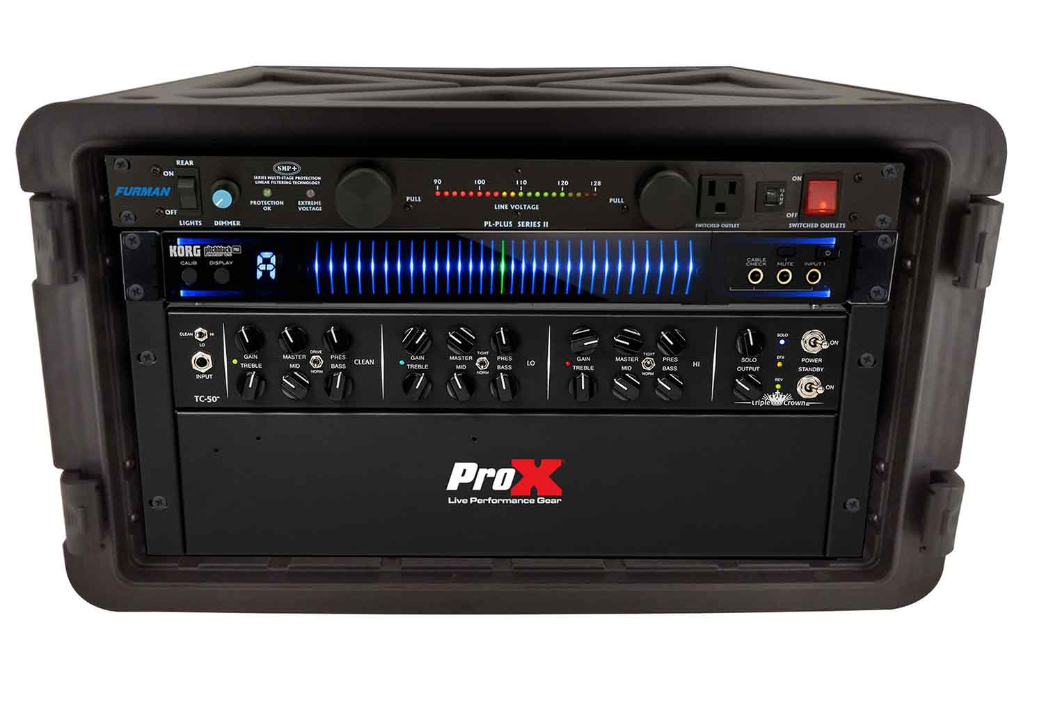 ProX XM-6U VaultX 6U Rack Air-tight, Water-Sealed ABS Case - Hollywood DJ