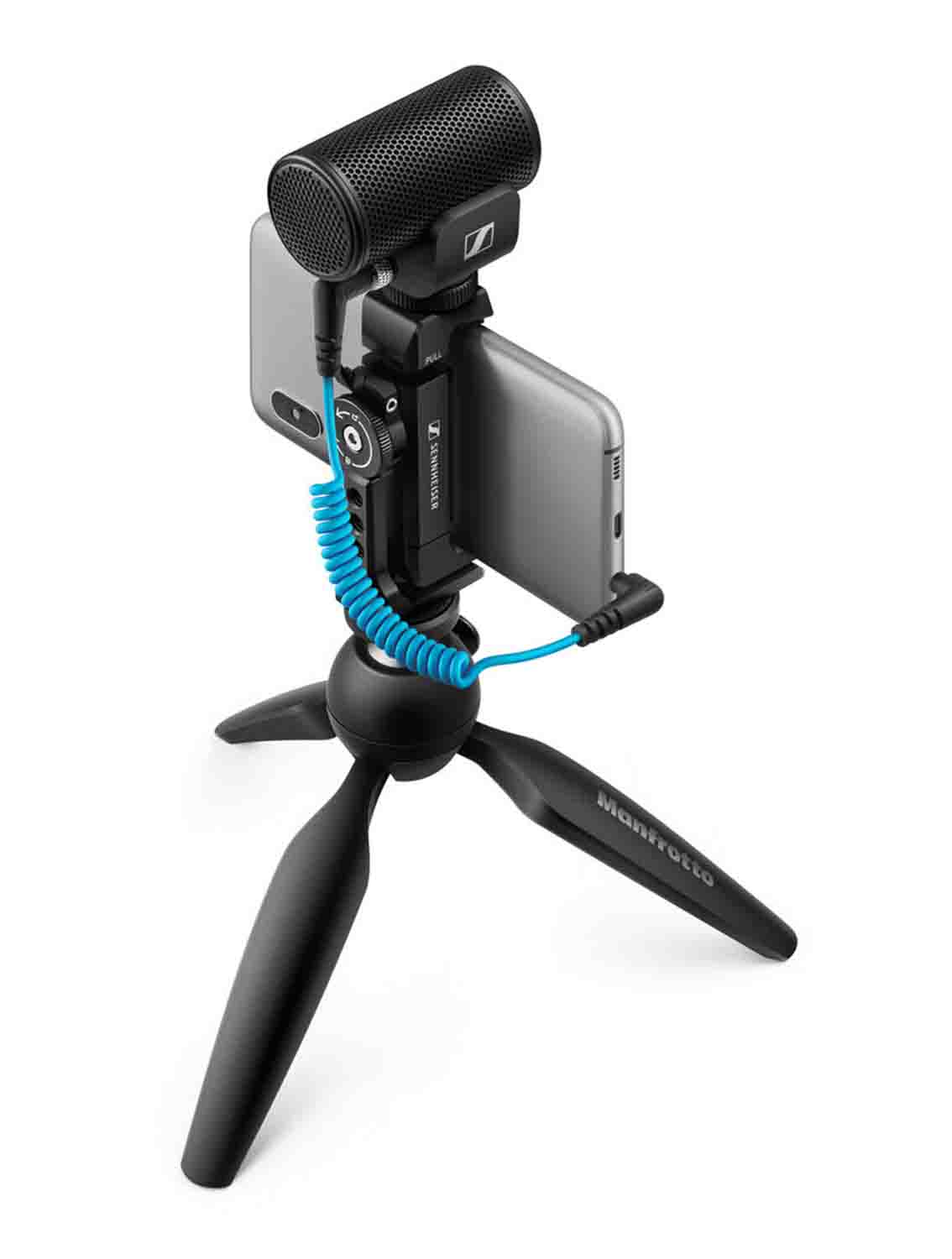 Sennheiser MKE 200 MOBILE KIT Directional Camera Microphone with Smartphone Clamp and Tripod Stand - Hollywood DJ