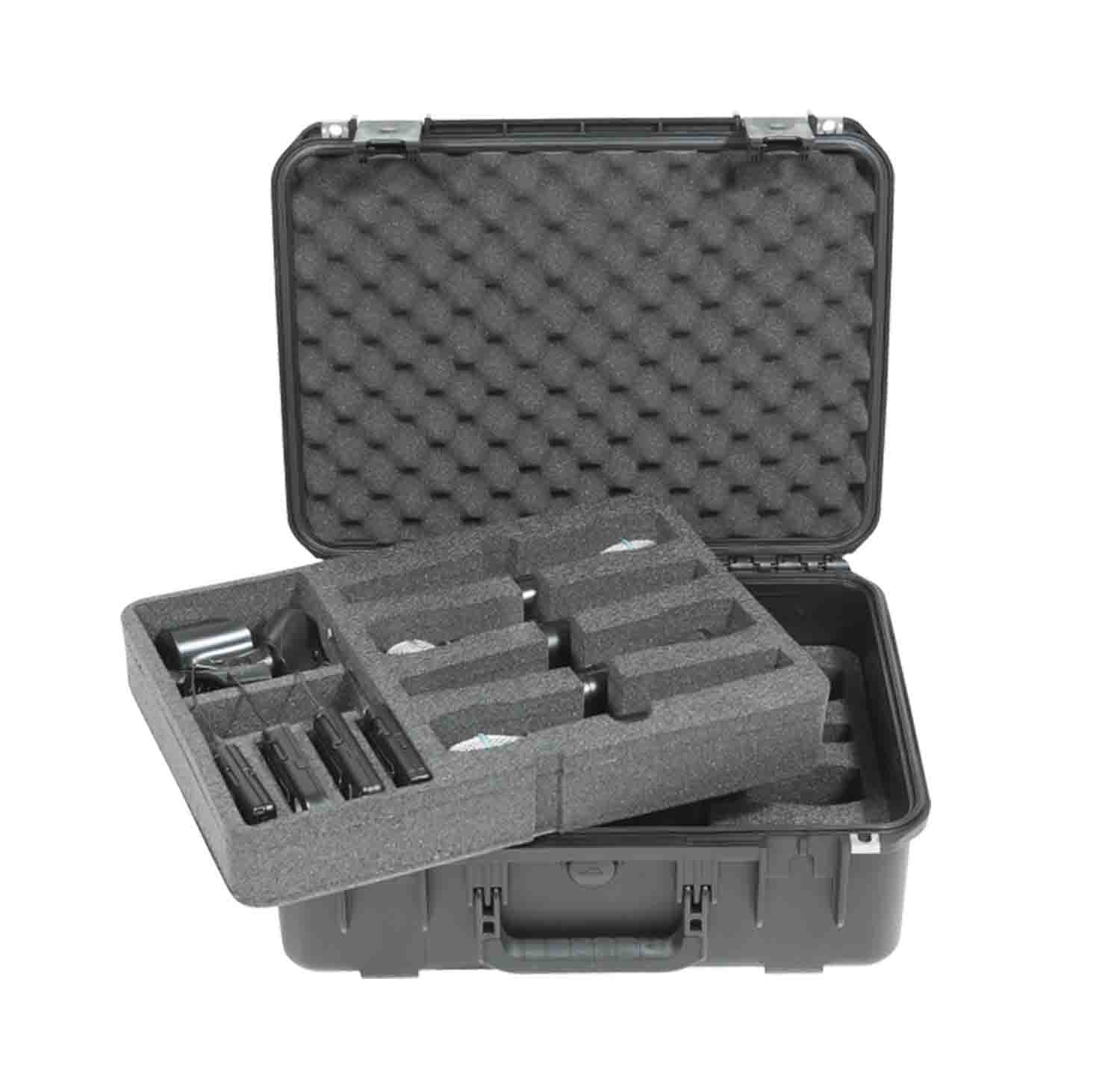 SKB Cases 3i-1813-7WMC iSeries Waterproof Case for 8 Wireless Microphones - Hollywood DJ
