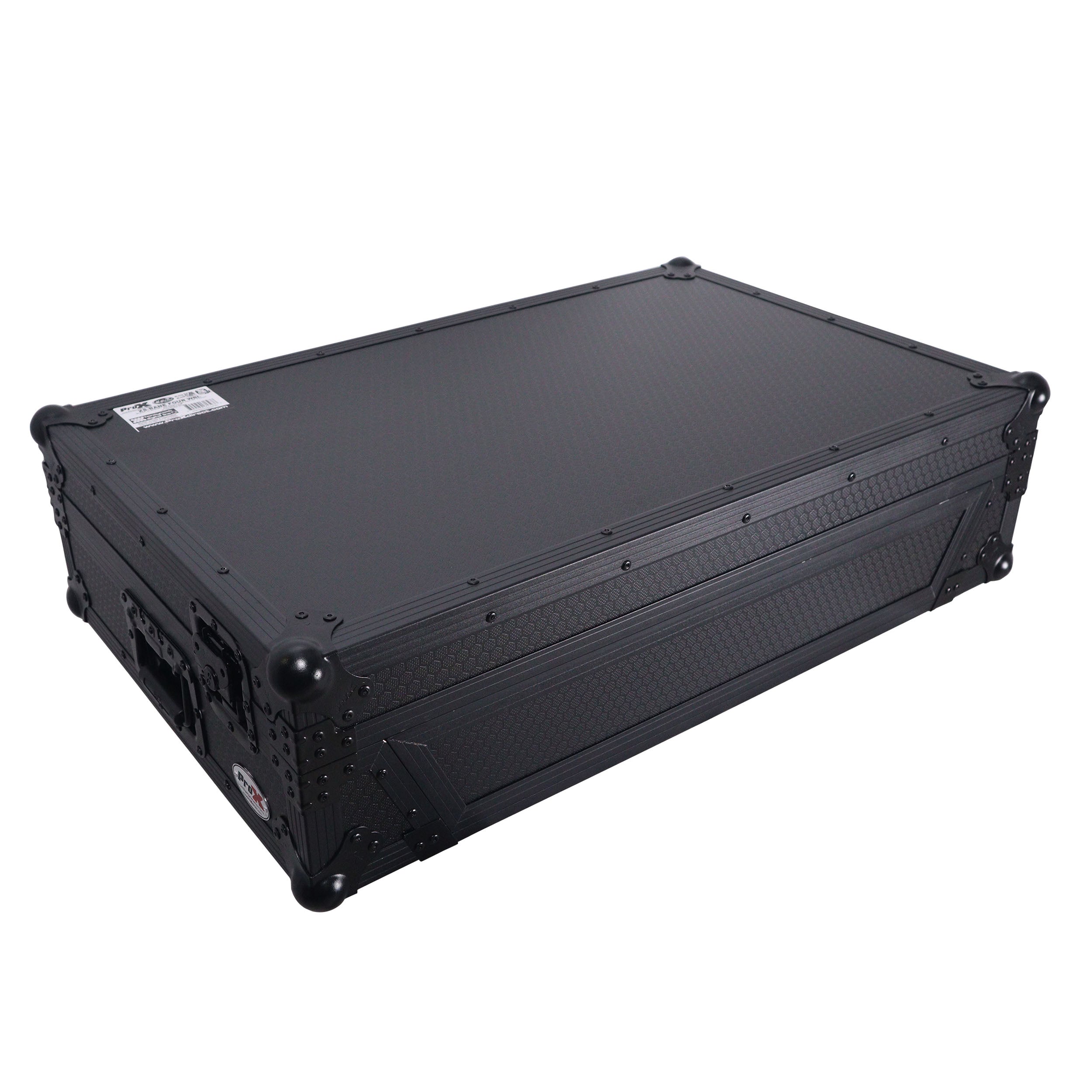 ProX XS-RANEFOURWBL, ATA Flight Style Road Case for RANE Four DJ Controller with 1U Rack Space and Wheels - Black Finish ProX Cases
