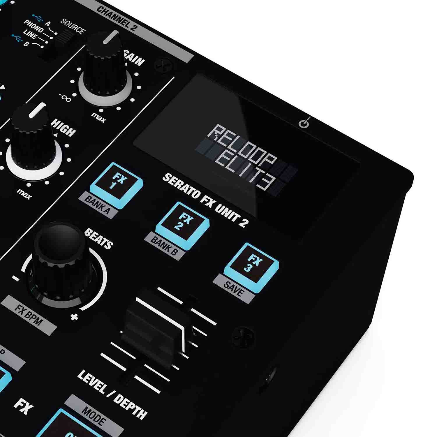 Reloop Elite Professional DJ DVS Mixer for Serato DJ Pro - Hollywood DJ