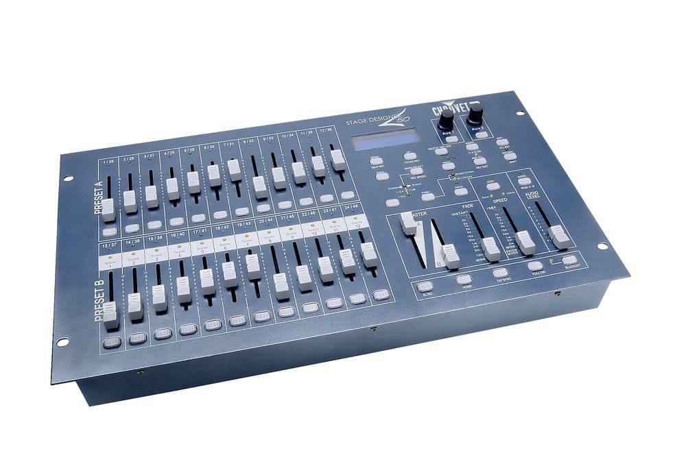 Chauvet STAGEDESIGNER50 Stage Designer 50 Compact 48-Channel DMX-512 Controller | LED Light Controllers - Hollywood DJ