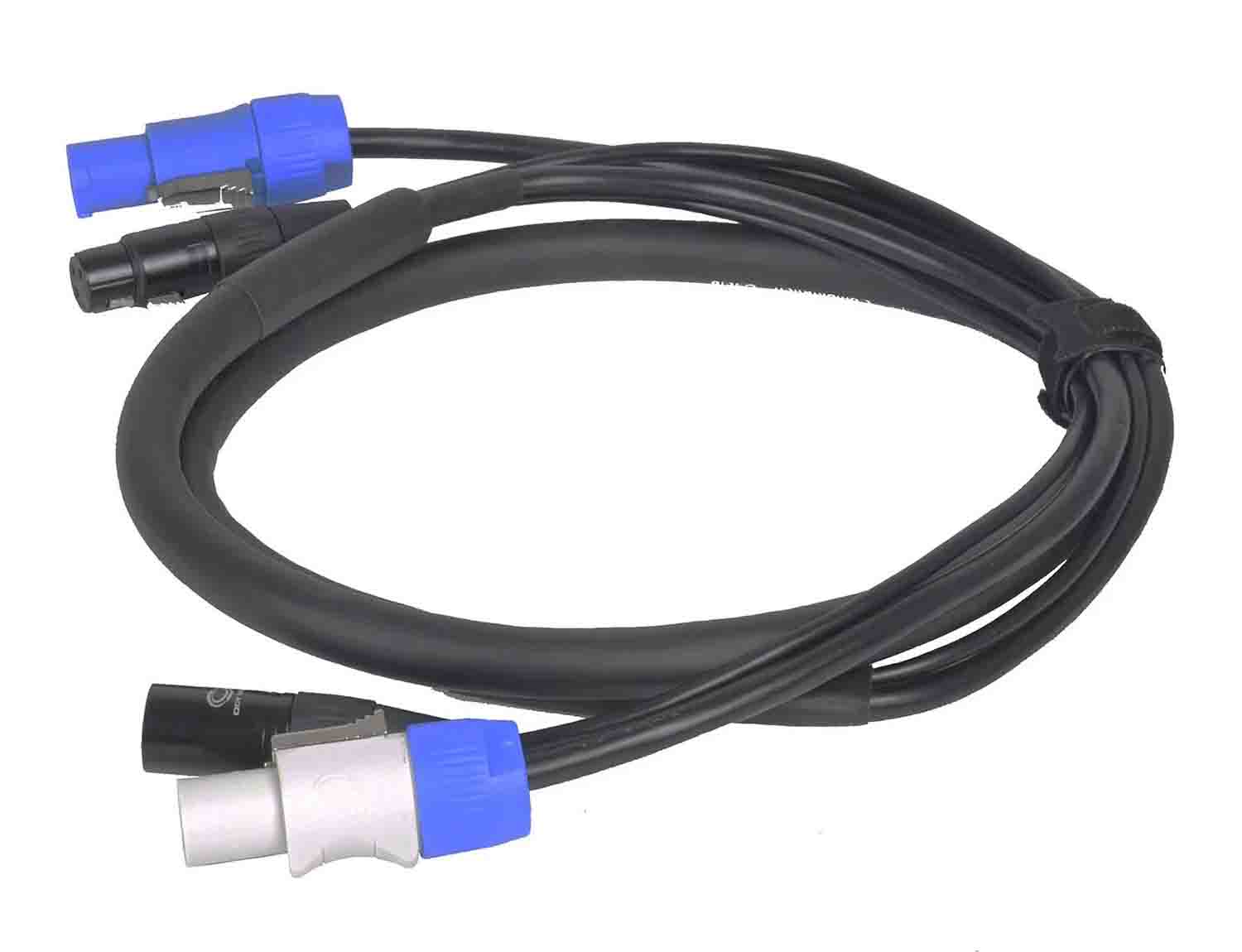 Odyssey OSPJC106PM Jumper Powercon and DMX XLR Link Cable - 6 Feet by Odyssey