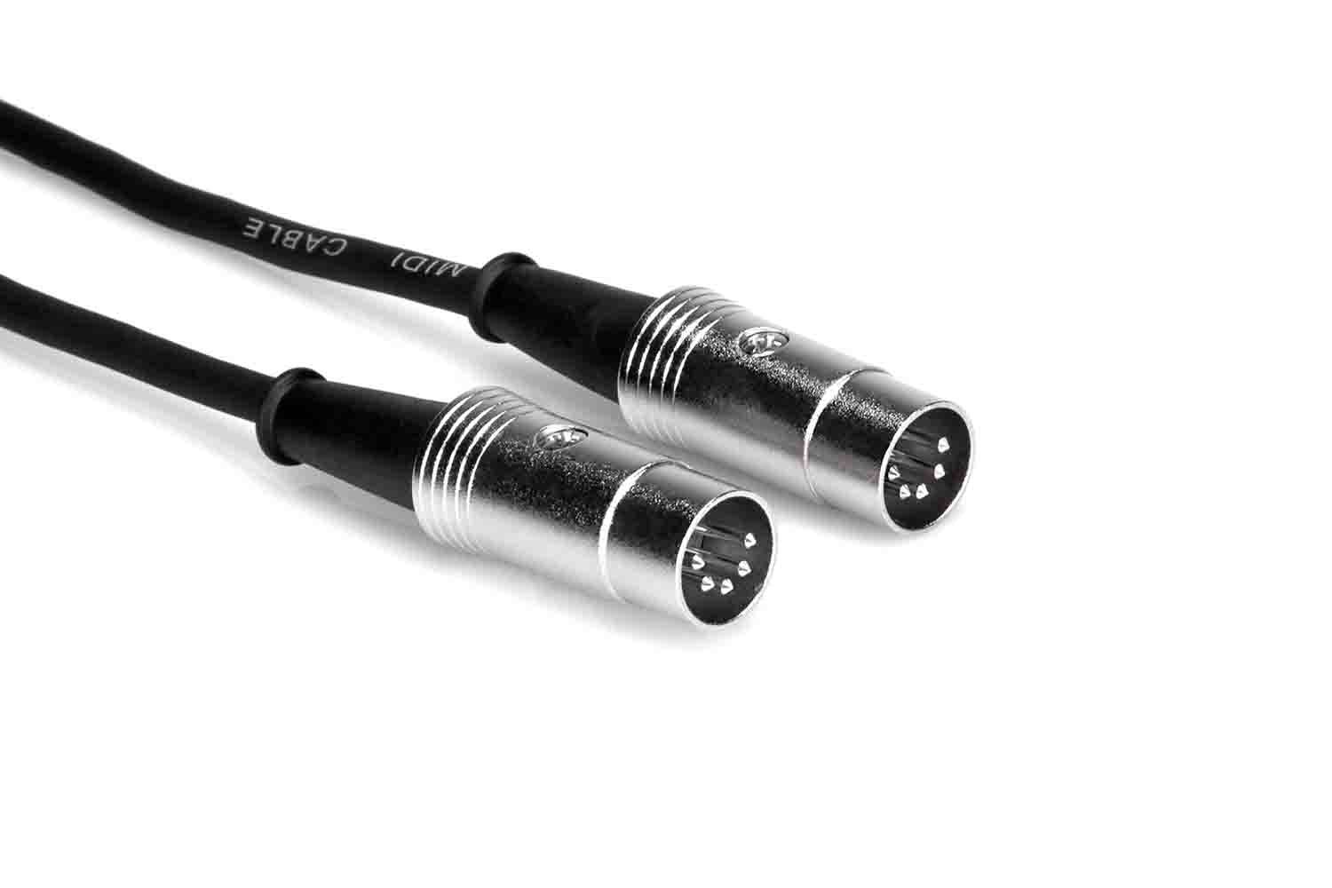 Hosa MID-510 Pro MIDI Cable, Serviceable 5-pin DIN to Same - 10 Feet - Hollywood DJ