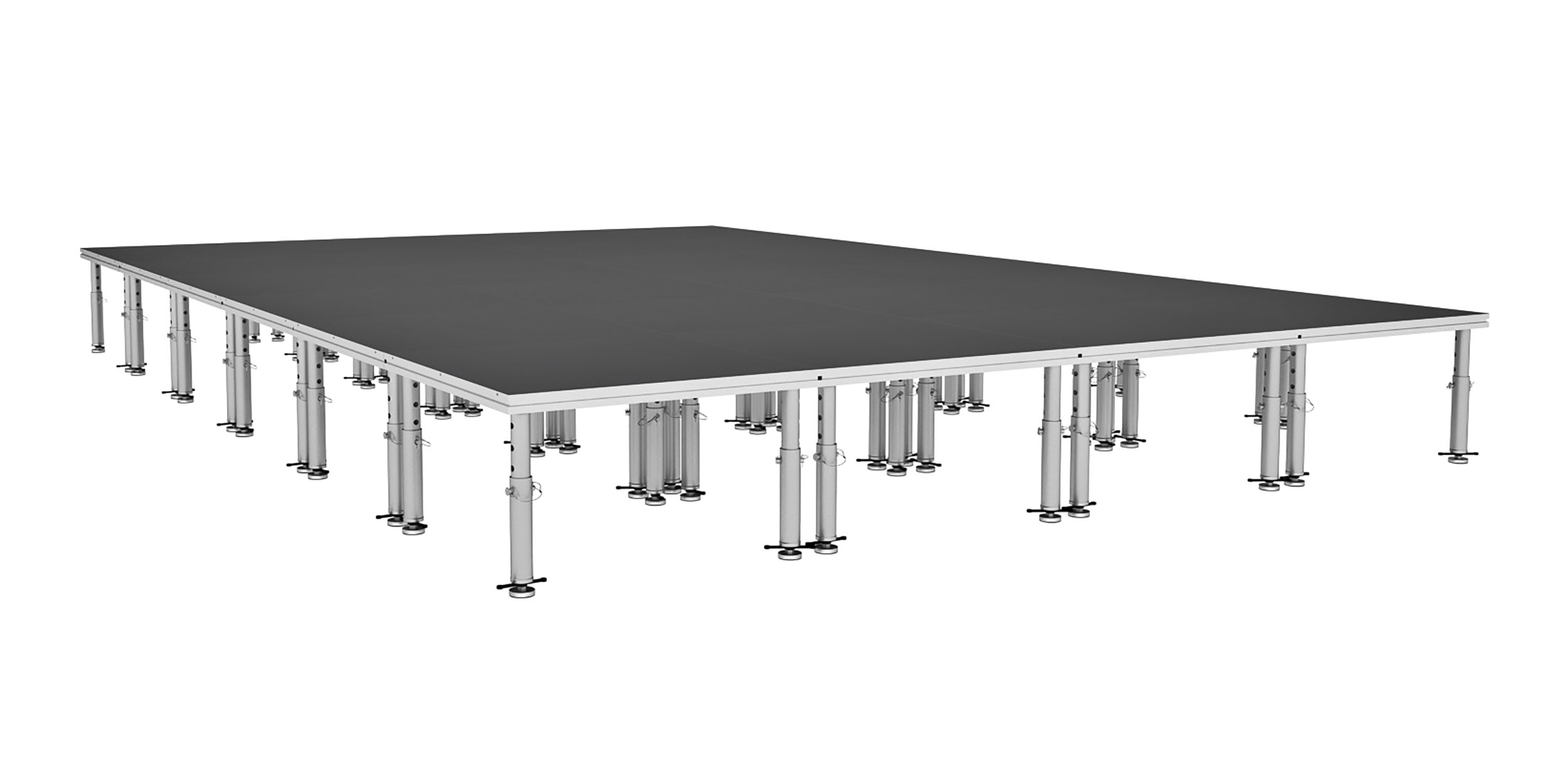 ProX XSU-16X24PKG, Stage One 16' x 24' Ft. Portable Stage Package - Includes 24x Units with Telescoping 16-22" Adjustable Legs by ProX Cases