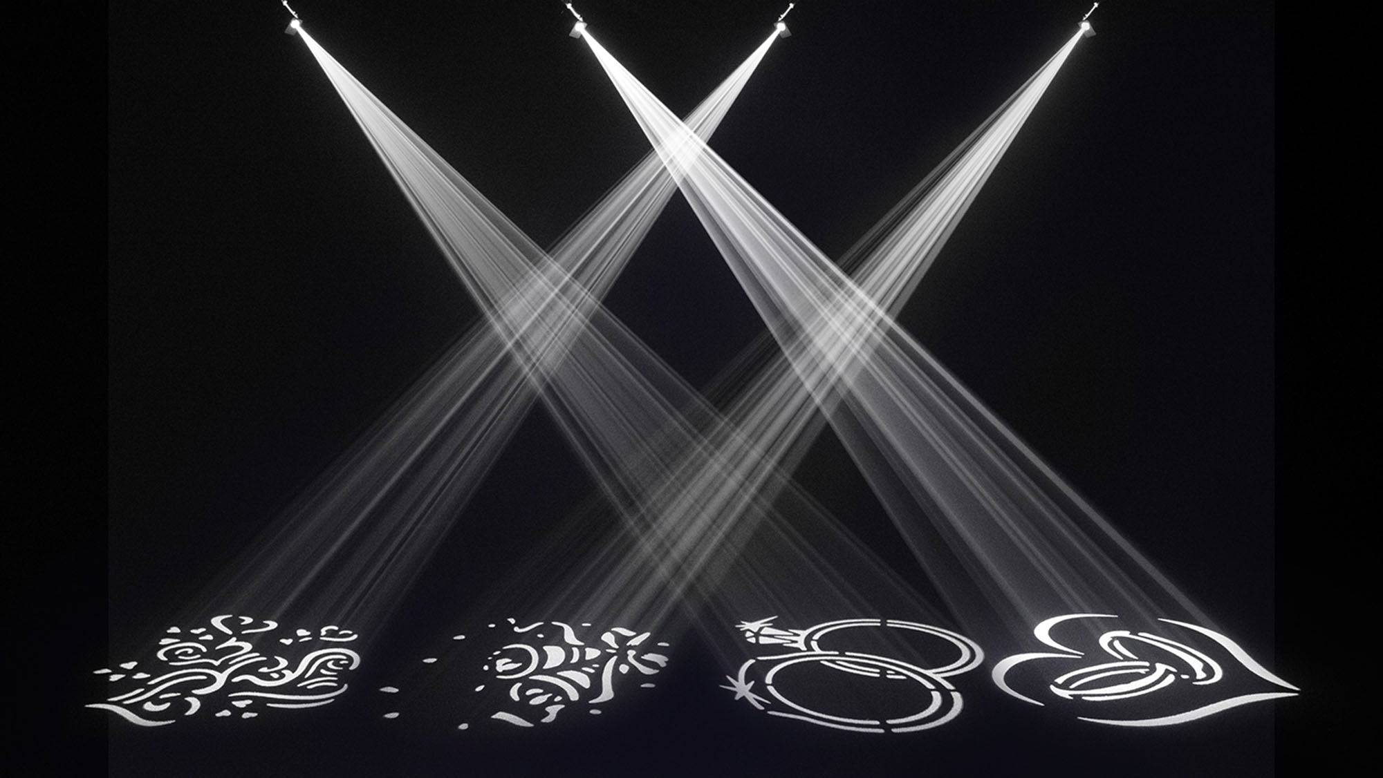 Chauvet DJ EZGOBO EZGOBO Battery-Powered LED Gobo Projector w/Manual Zoom DJ Effect Light - Hollywood DJ