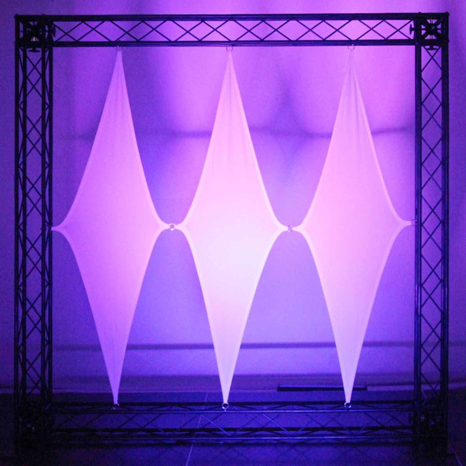 Odyssey SWDD4819WHT 48″ x 19″ White Diamond Display Decor Panel - Hollywood DJ
