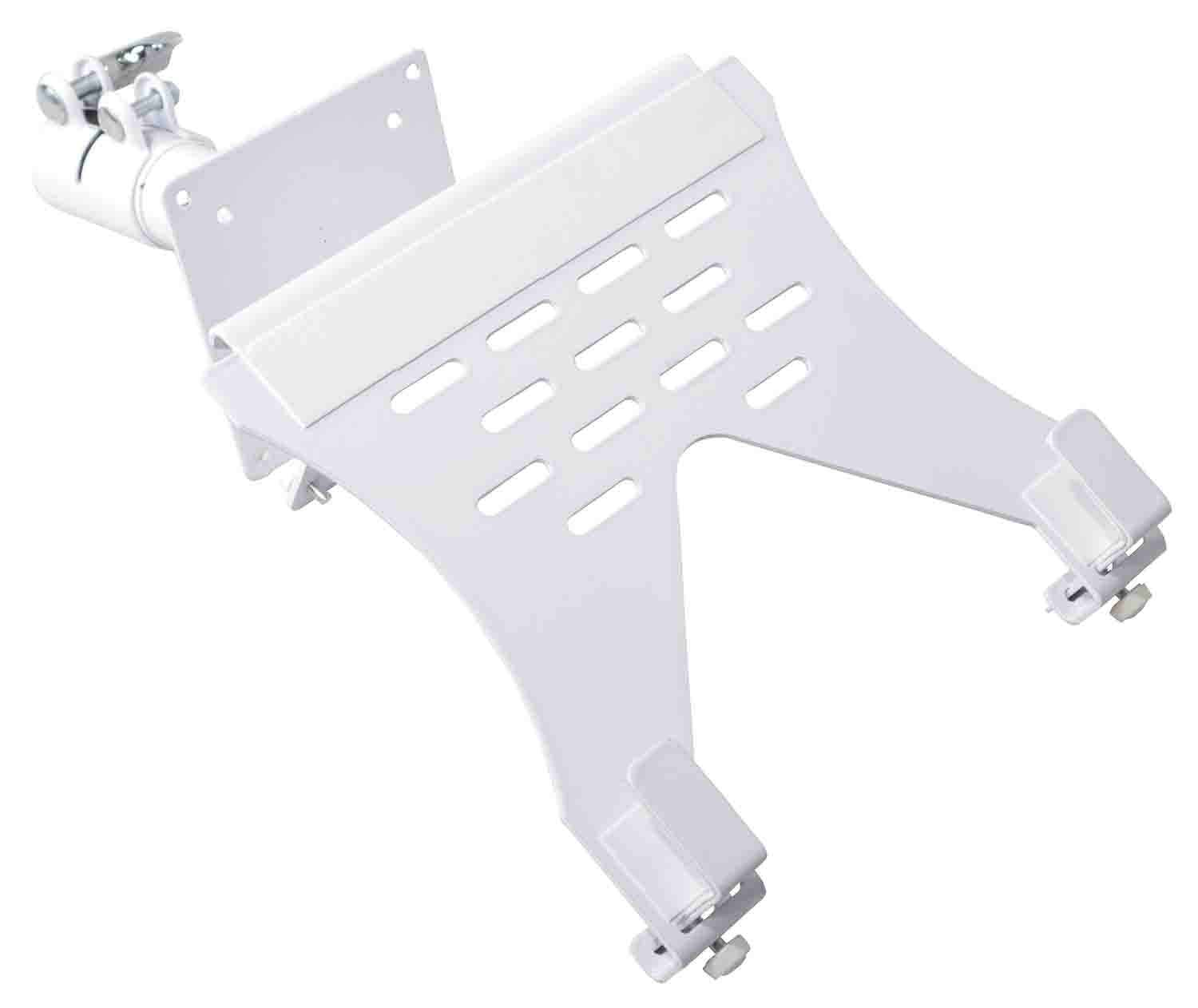 ProX X-LTF01WH Laptop Shelf Tray for Monitor VESA Arm Mount - White - Hollywood DJ
