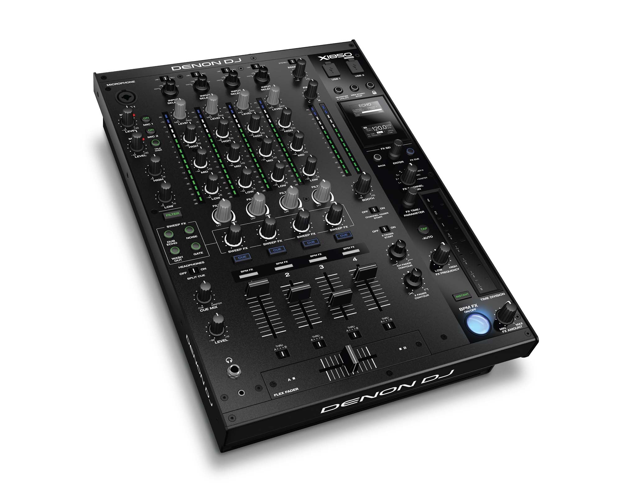 Denon X1850PRIME Professional 4-Channel DJ Club Mixer - Hollywood DJ