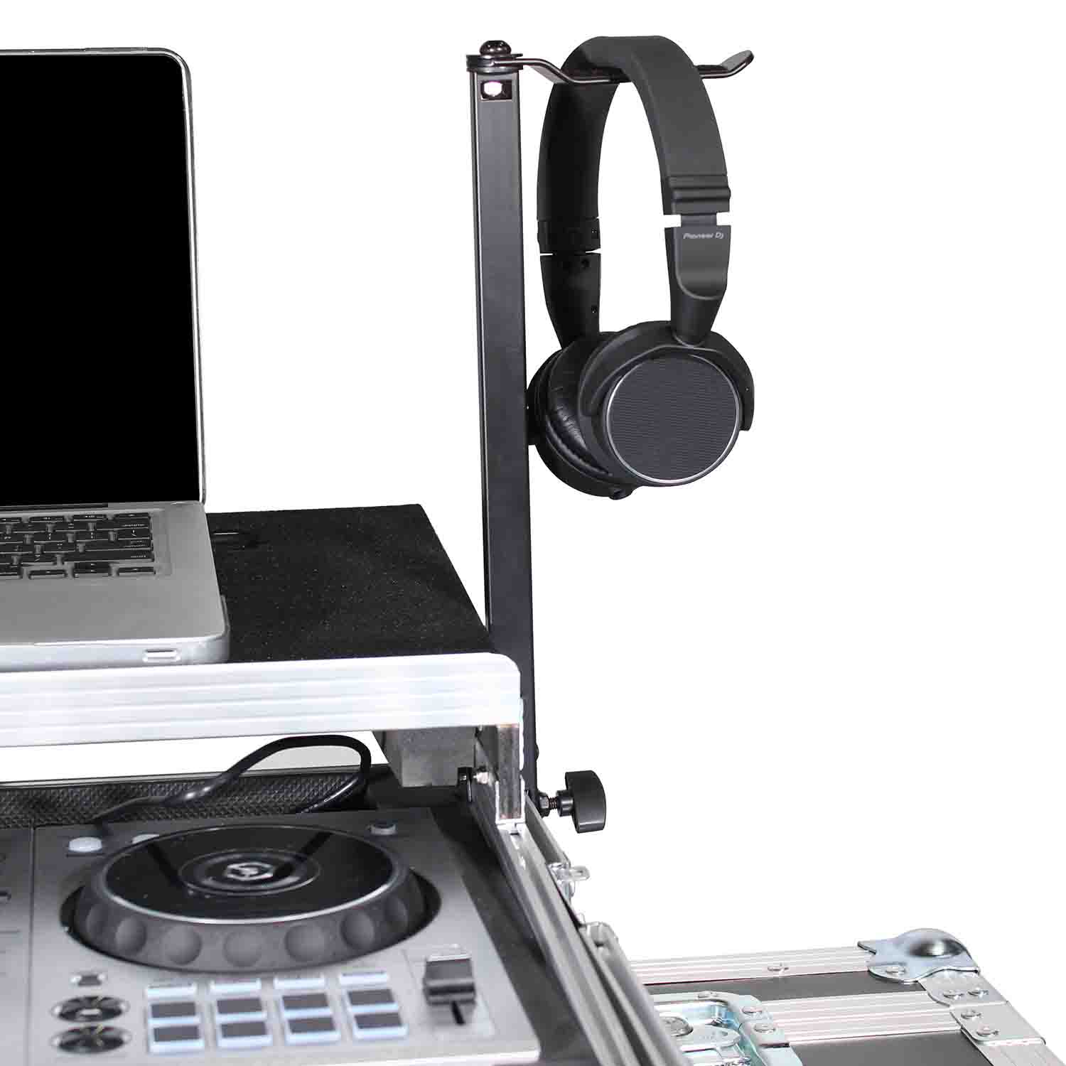 ProX X-HH815 Headphone Pole Stand for Cases 12" Shaft with Rotating Hook - Hollywood DJ