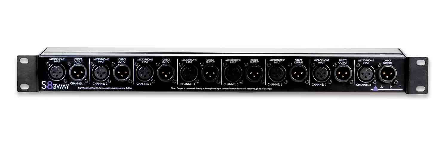 Art S8-3Way, 8-Channel Three-Way Microphone Splitter - Hollywood DJ