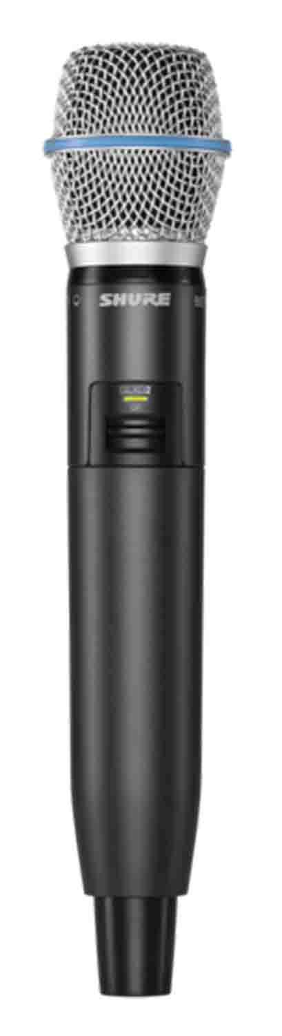 Shure GLXD2/B87A-Z2 Digital Handheld Wireless Microphone Transmitter with Beta 87A Capsule - Hollywood DJ