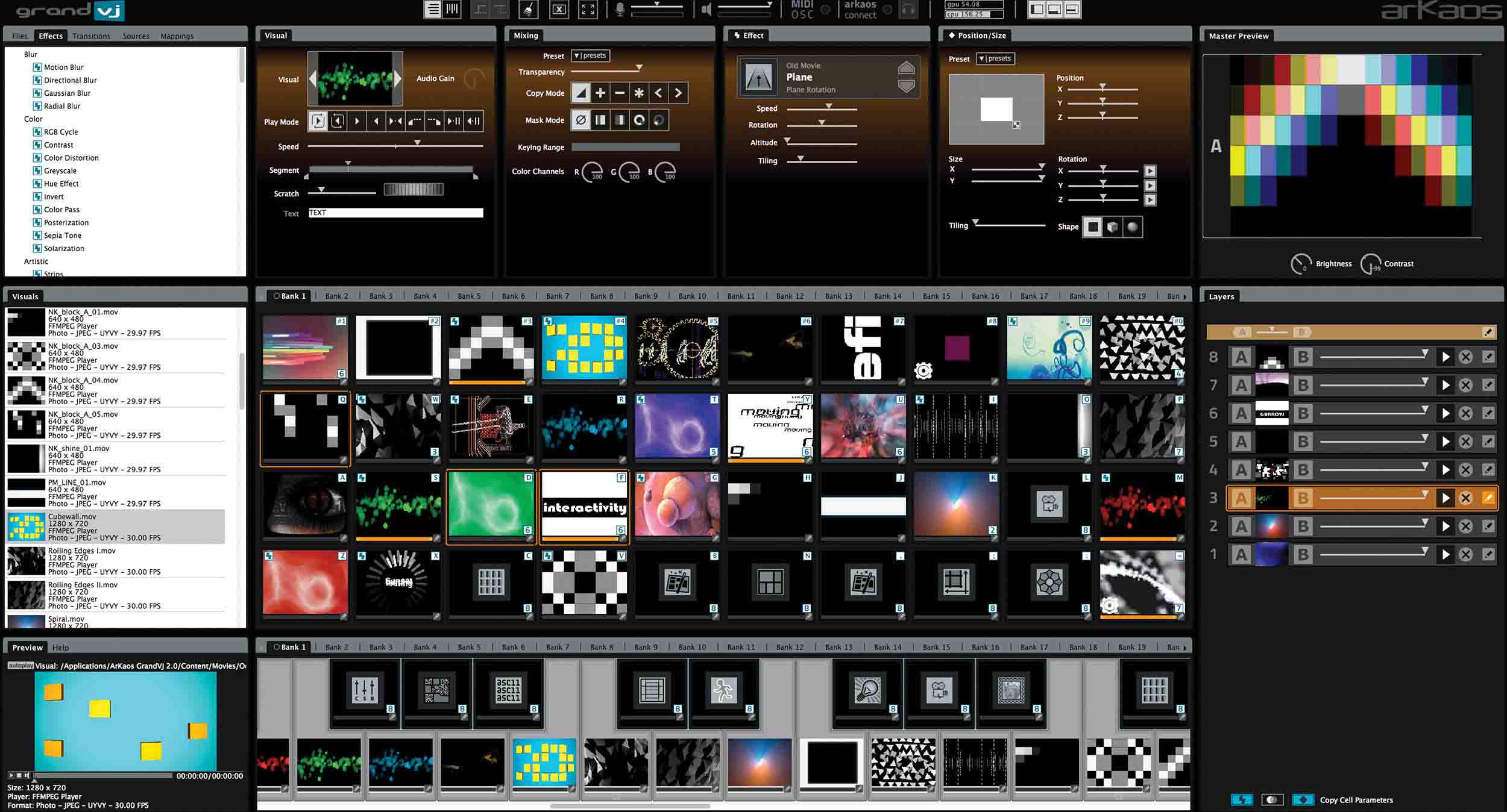 ADJ GRAND VJ 2.0-UG, Eight Layer Video Mix VJ Software by ADJ
