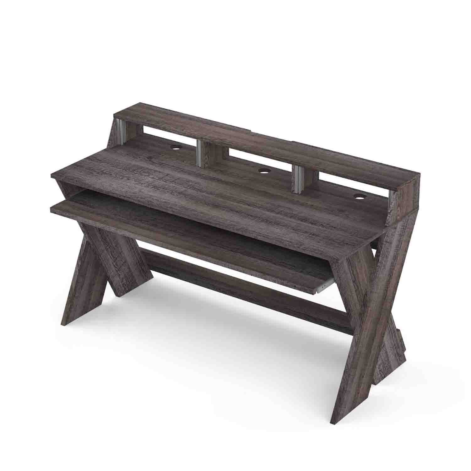 Glorious Sound Desk Pro for Professional Studio Workstation - Walnut - Hollywood DJ