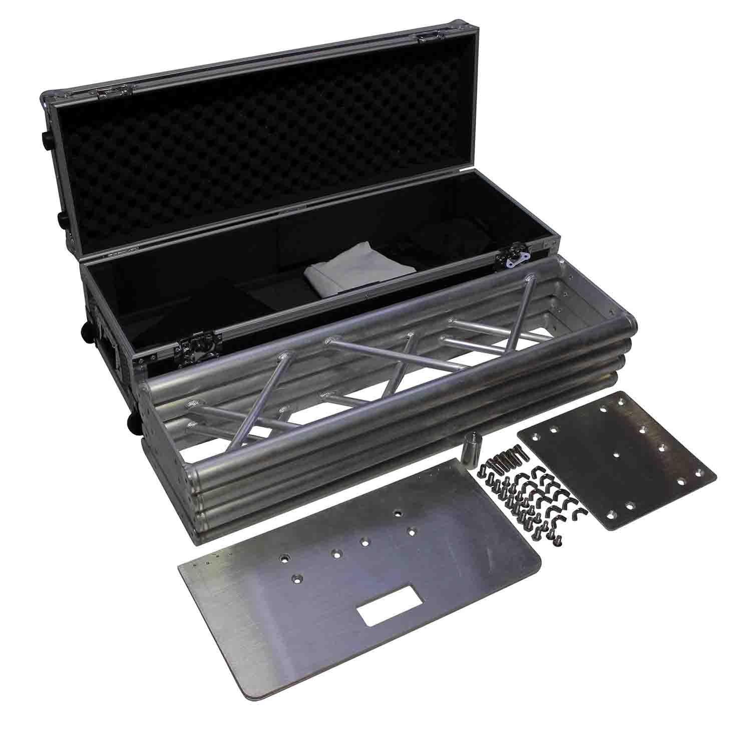 ProX XT-FTP328-656-C 6.56ft or 3.28ft Flex Tower Totem Package with Road Case - Hollywood DJ