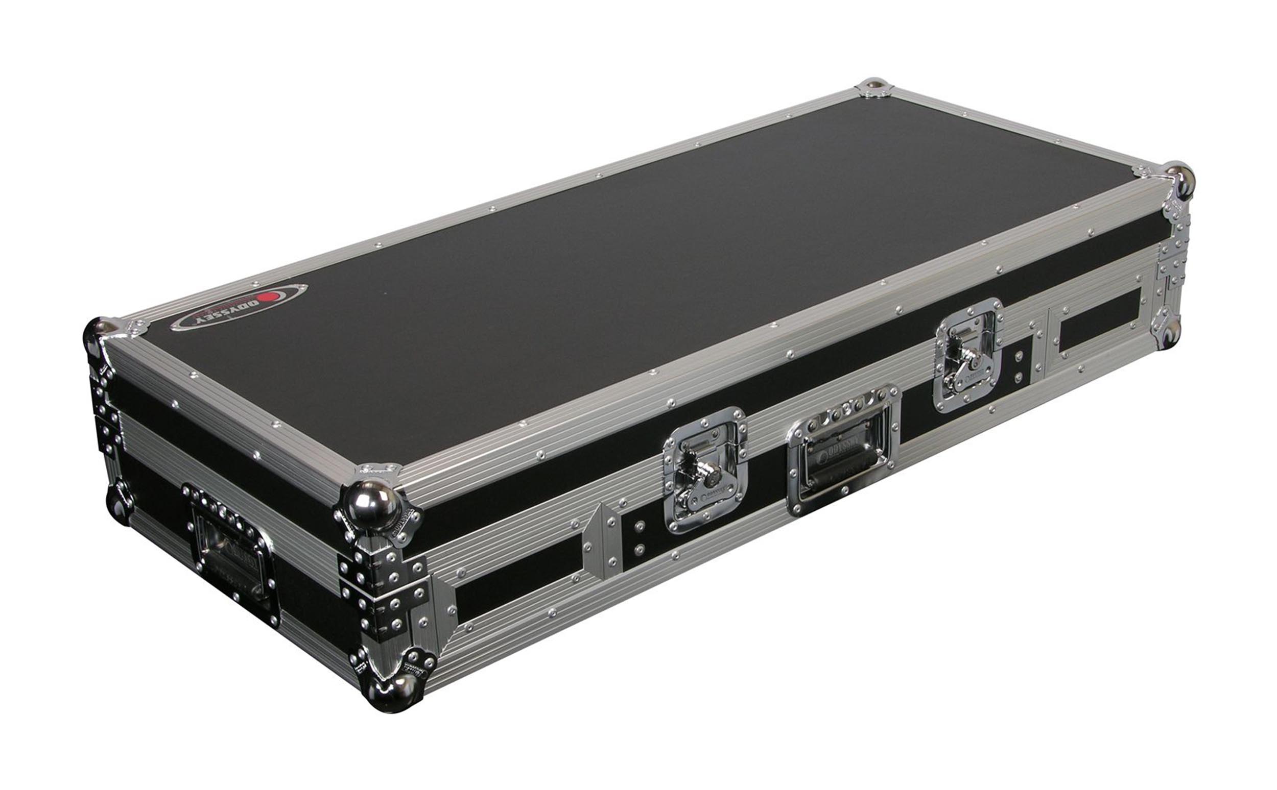 Odyssey FZ19CDiW Universal 19-Inch Format DJ Mixer and Two Medium Format Media Players Coffin Flight Case - Hollywood DJ