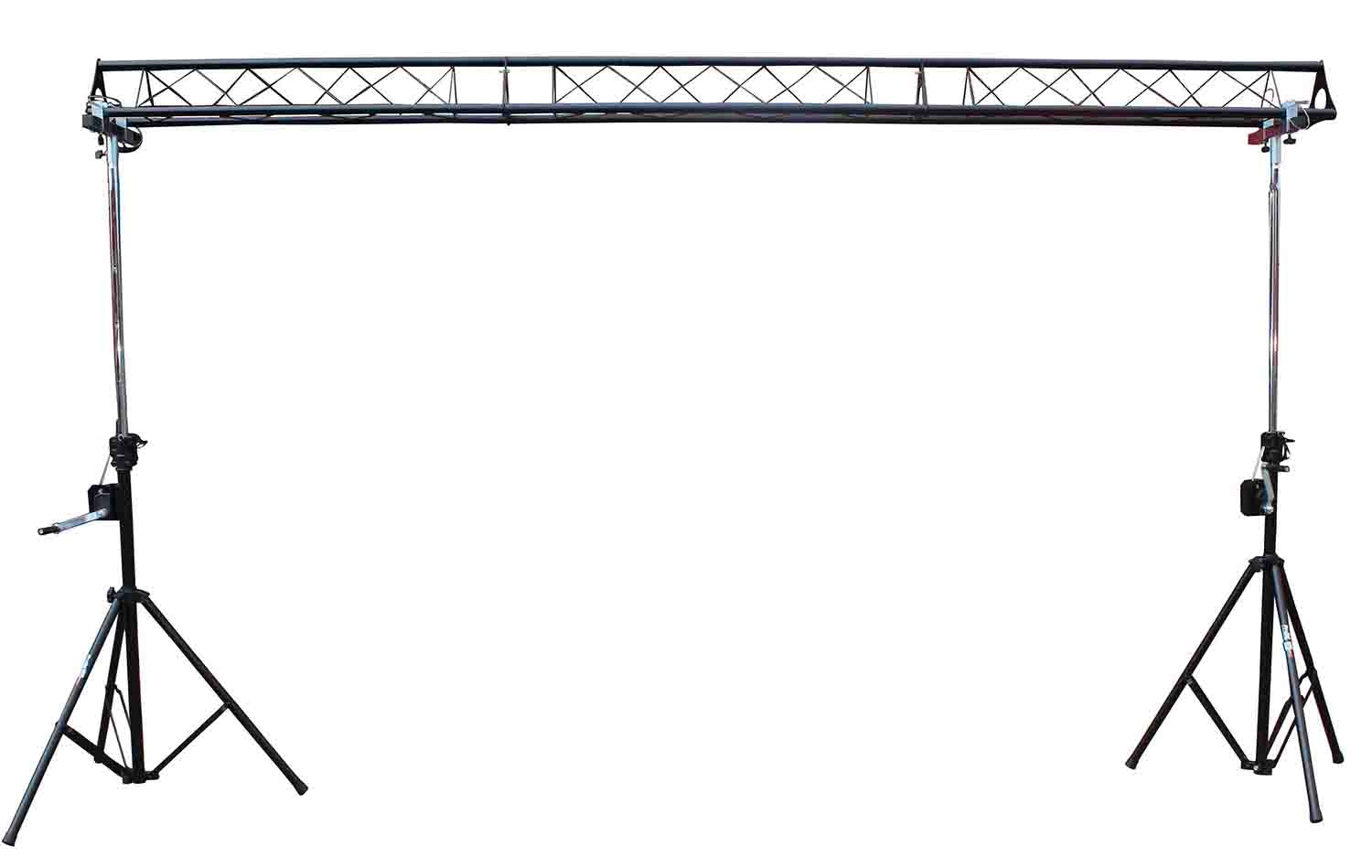 ProX T-LS35C Lighting System Triangle Truss with Crank Up System 5ft ,10ft ,15ft Wide - Hollywood DJ