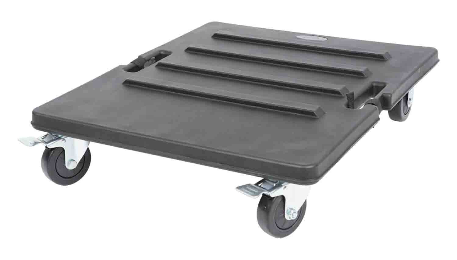 SKB Cases 3RR-RCB Roto Molded Caster Board with 4-Locking Wheels for 3RR and 3RS Shock Rack Cases - Hollywood DJ