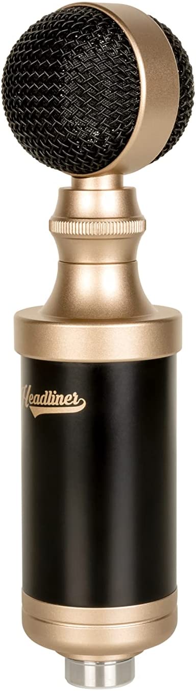 Headliner HL90981 HD3 Monitors and Starlight USB Microphone Bundle for Recording - Hollywood DJ