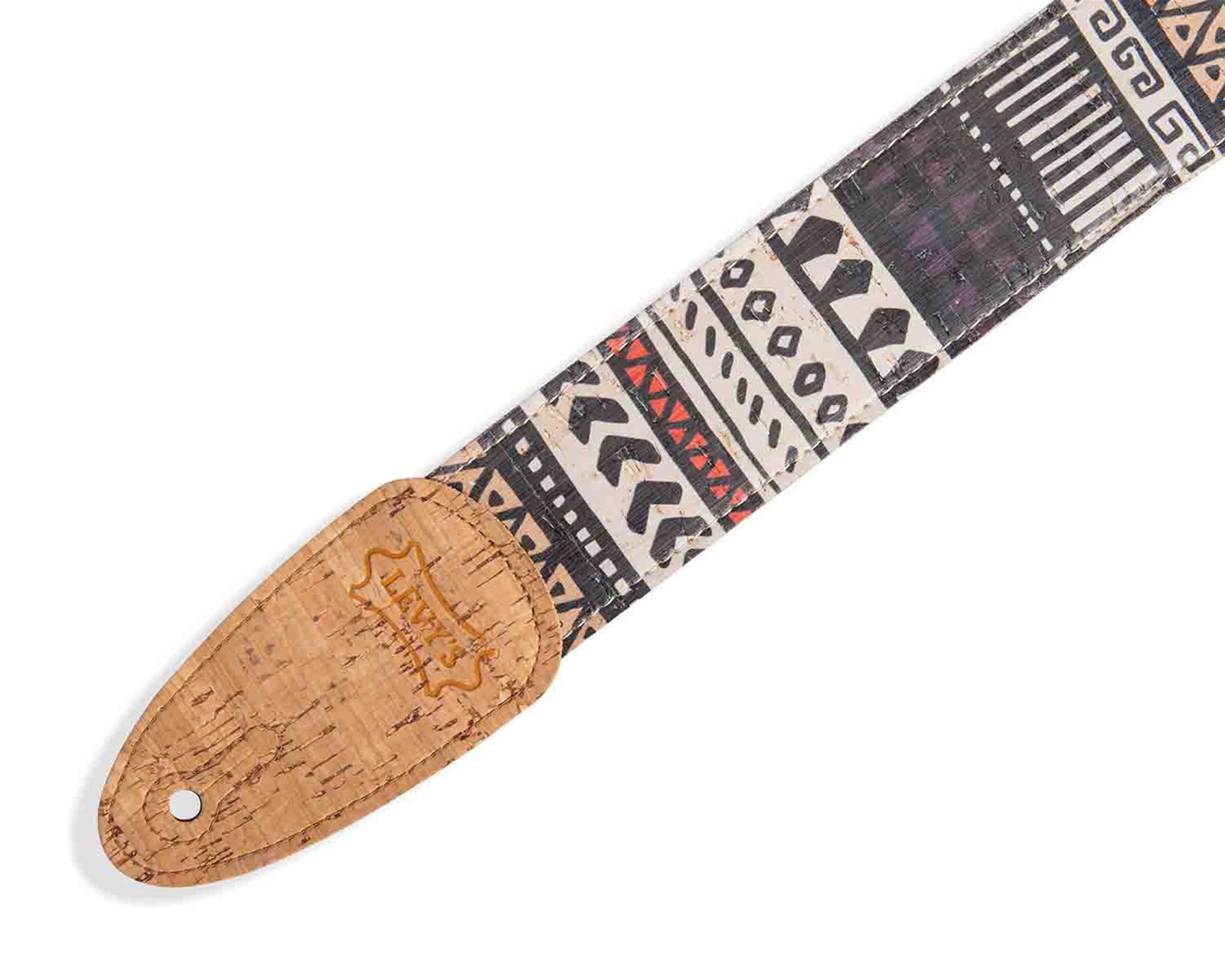 Levy's Leathers MX8-002 2-inch Cork Guitar Strap with Zanzibar Print - Hollywood DJ
