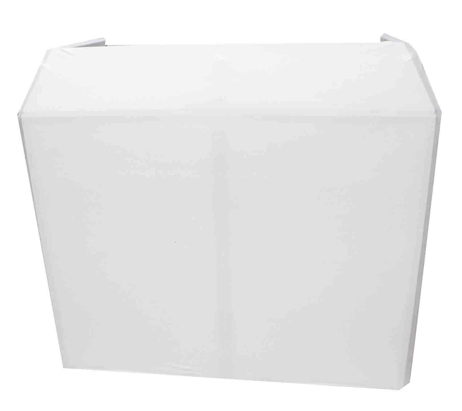 ProX XF-MESA-MK2 DJ Facade Table Station with White & Black Scrims and Padded Carry Bag - Hollywood DJ