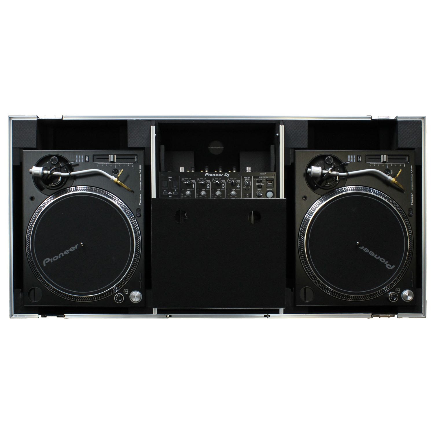 B-Stock: Odyssey FZGSLBM12WR DJ Flight Coffin Case for 12″ Format DJ Mixer and Two Battle Position Turntables Odyssey