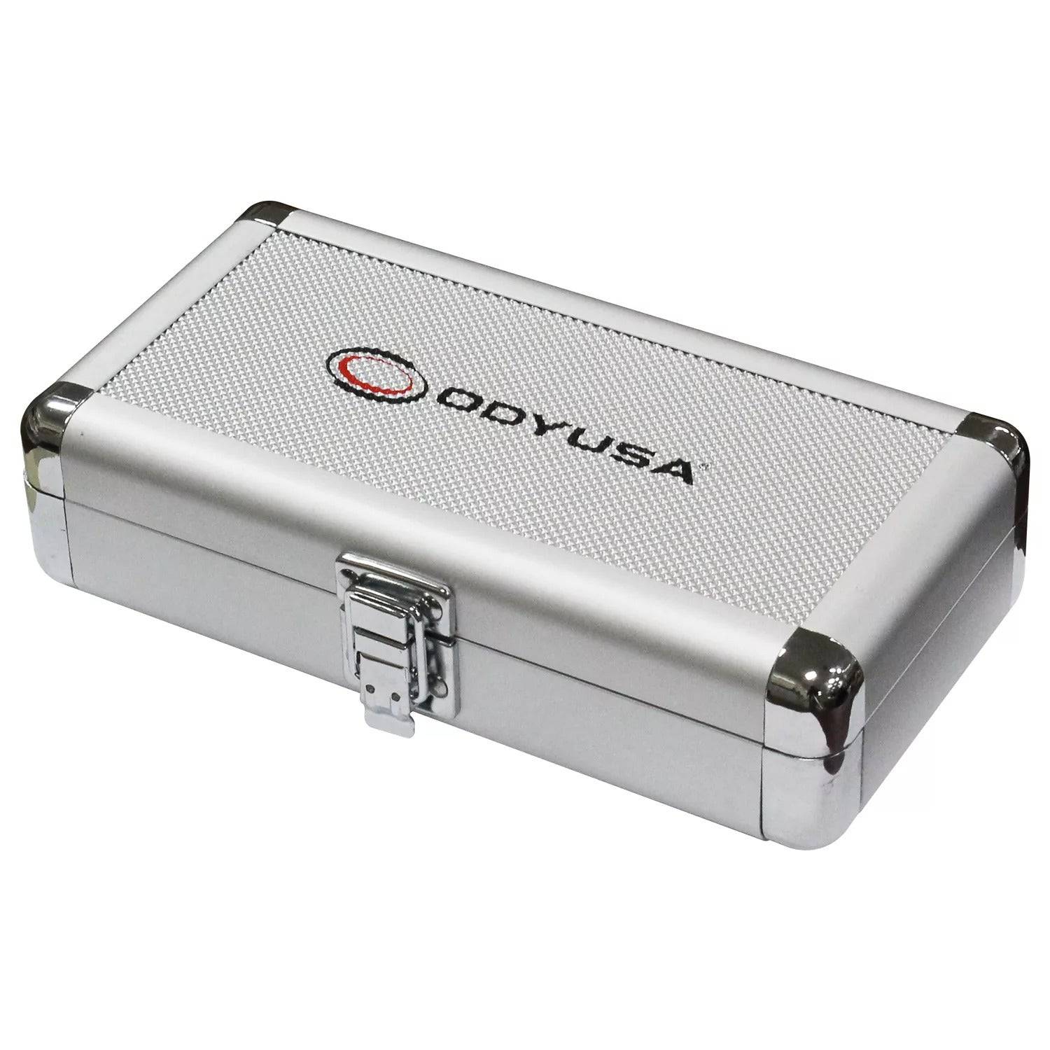 Odyssey KU4PFSD, KROM Series Silver Diamond 7.72″ x 3″ x 1.5″ Interior Compact Utility Accessory Case - Hollywood DJ