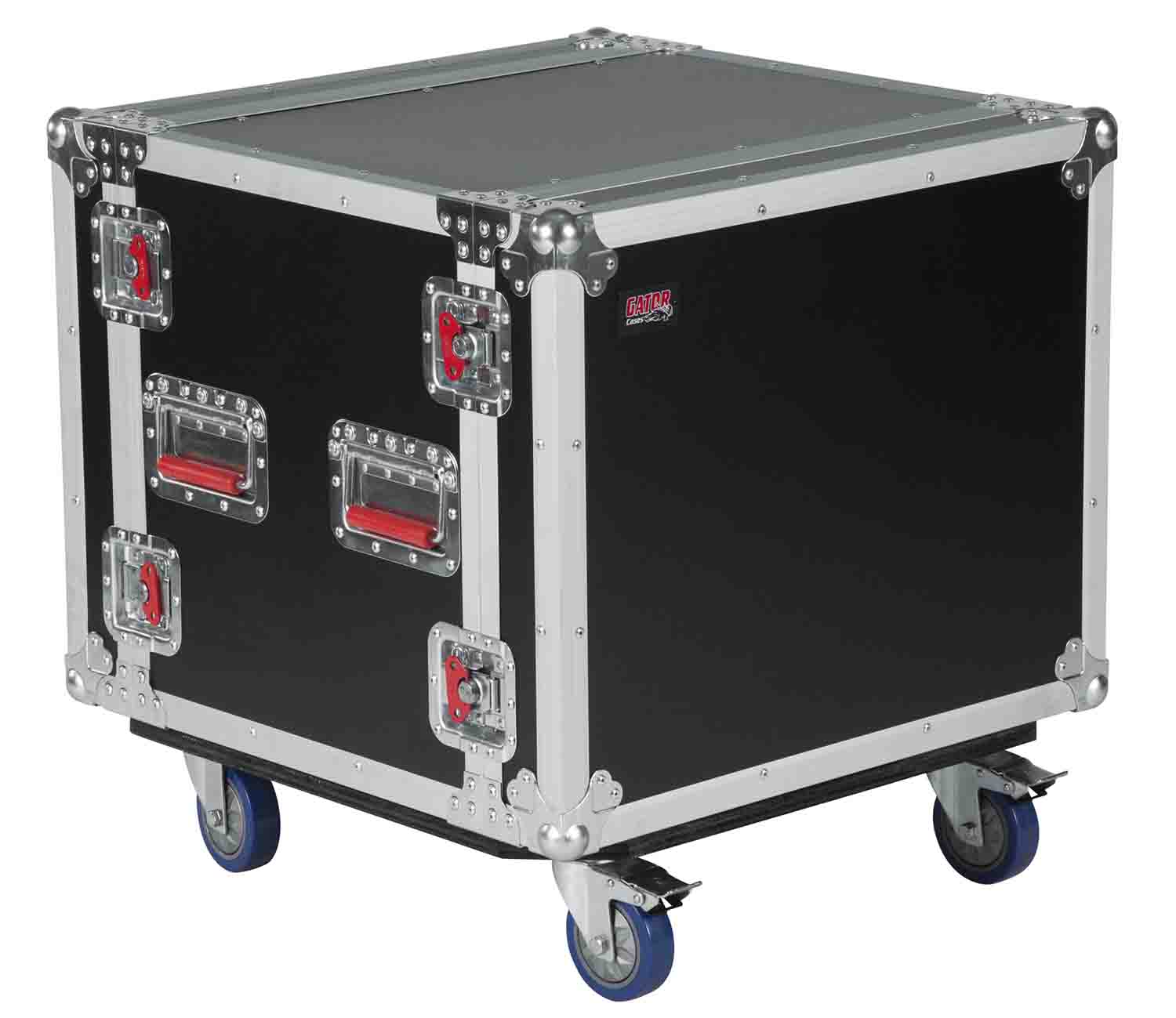 Gator Cases G-TOUR SHK8 CAS, 8U Shock Road Rack Case with Casters - Hollywood DJ