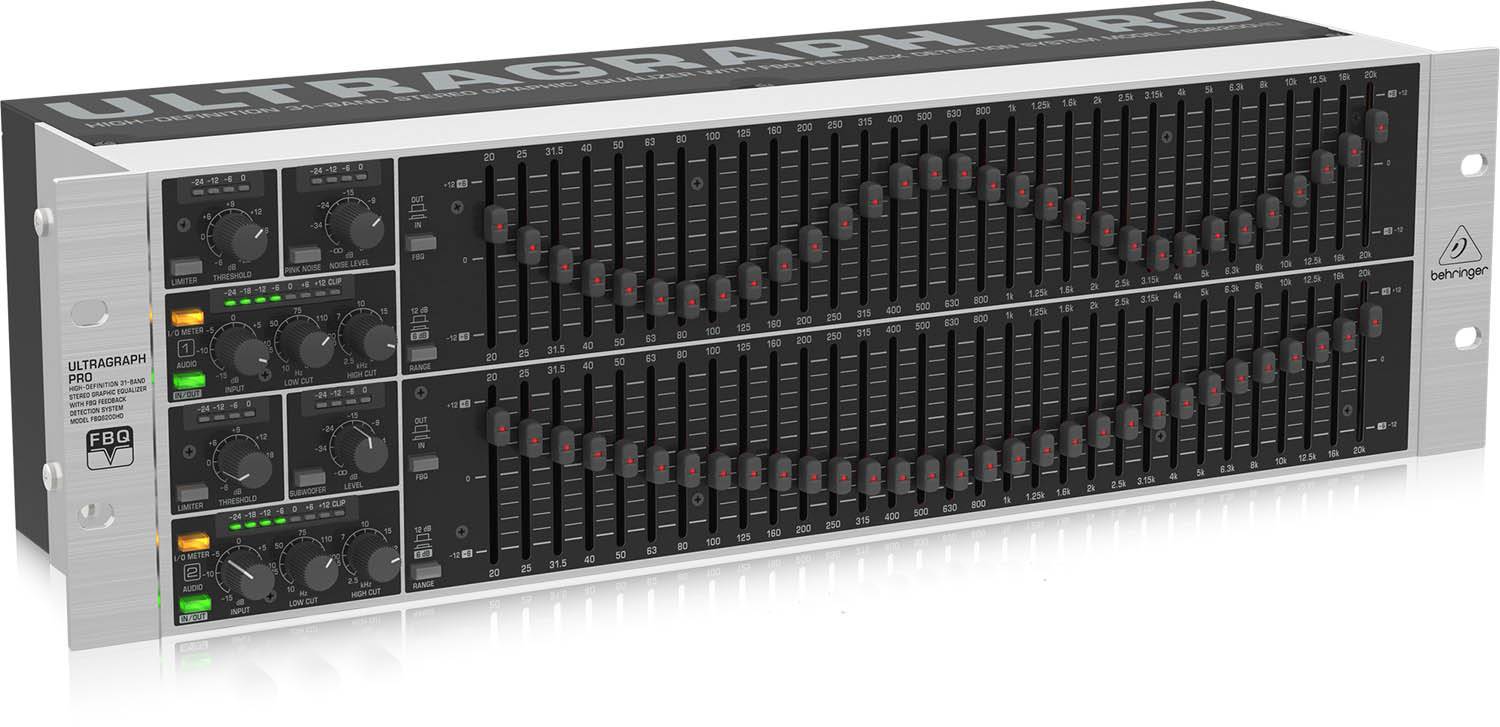 Behringer FBQ6200HD High-Definition 31-Band Stereo Graphic Equalizer with FBQ Feedback Detection System - Hollywood DJ