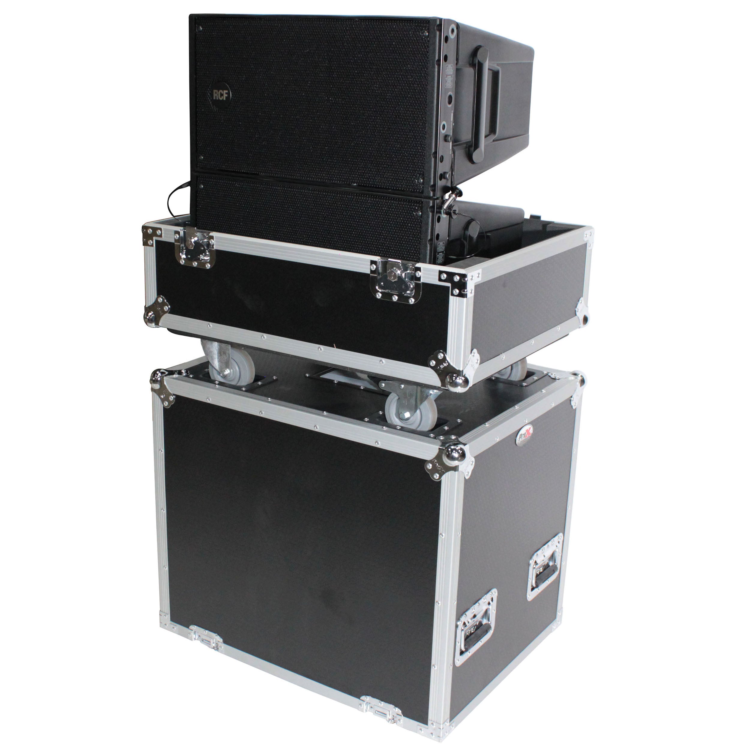 ProX XS-282620LASPW Universal Line Array Speaker Case w/ Wheels Fits 2 - Hollywood DJ