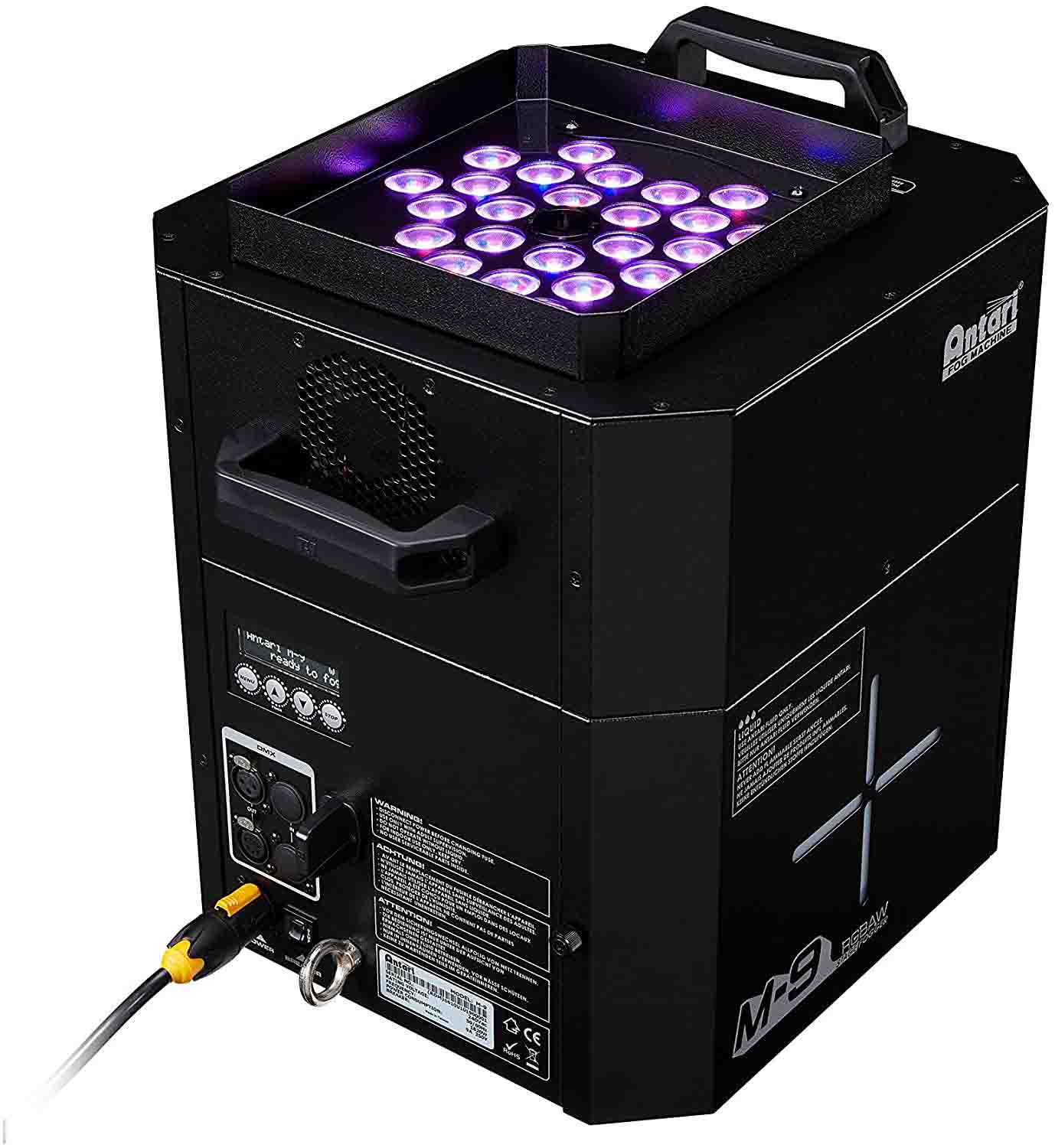 Antari M-9 RGBAW LED Multi-Position Fogger with Powerful 50 Foot Upshot Burst - Hollywood DJ