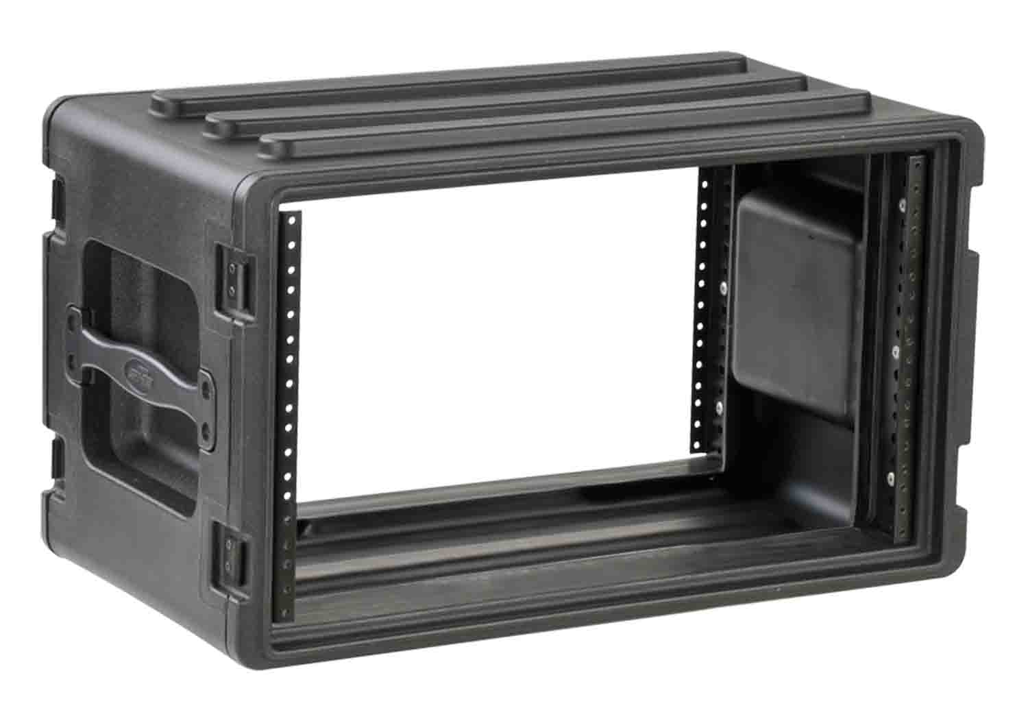 SKB Cases 1SKB-R6S Roto Molded Shallow 6U Rack Case - Hollywood DJ