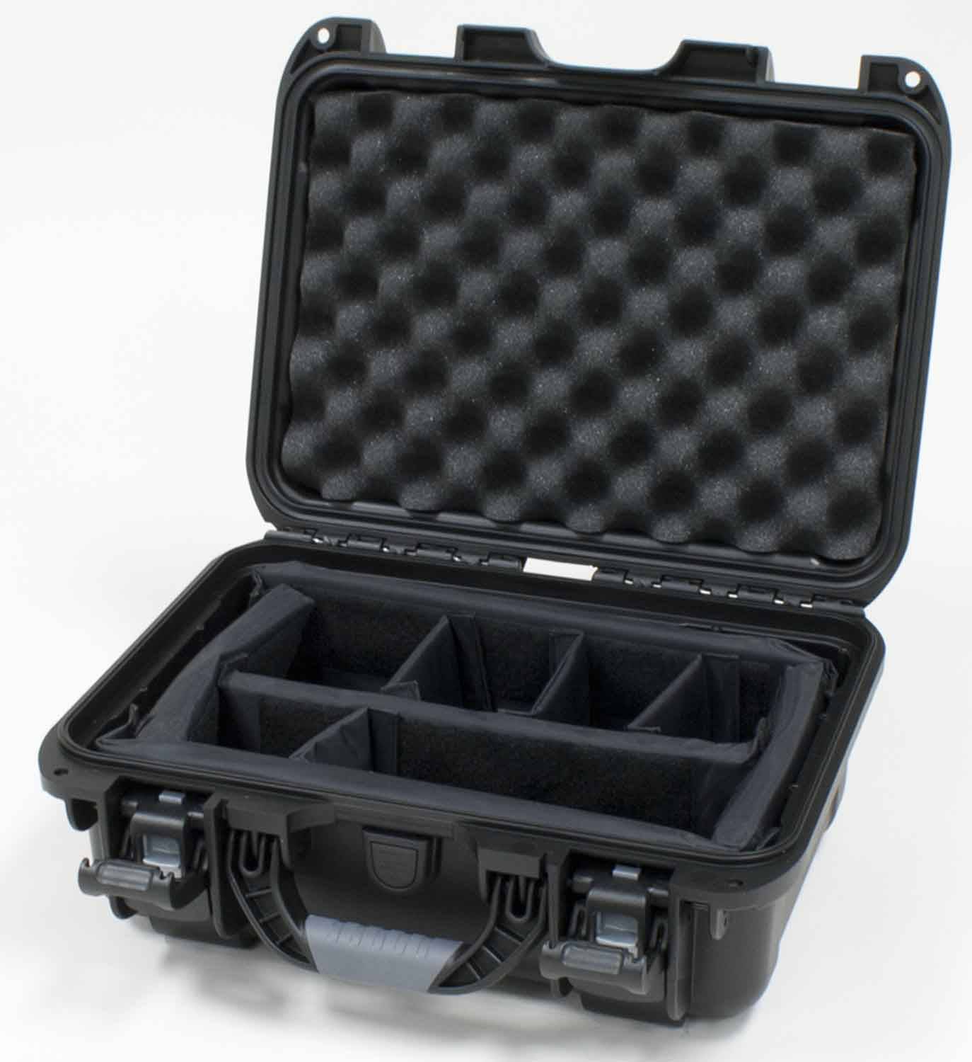 Gator Cases GU-1309-06-WPDV Waterproof Injection Molded DJ Case with Divider System - 13.8″X9.3″X6.2″ - Hollywood DJ