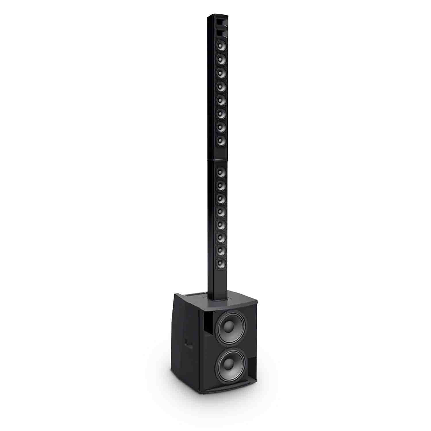 LD Systems MAUI 28 G2 Compact Column PA System Active with Built-In Mixer and Bluetooth - Black - Hollywood DJ