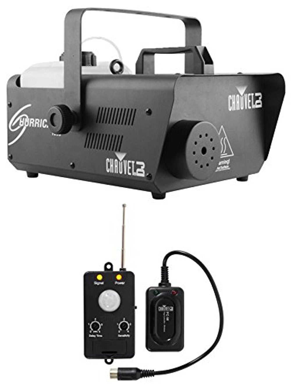 Chauvet DJ H1600 Hurricane 1600 DMX Fog Machine+Remote+Transmitter Motion Sensor - Hollywood DJ