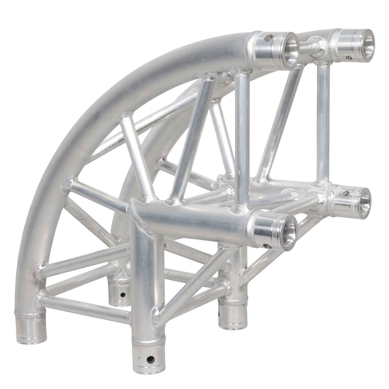 ProX XT-SQ164-2W90-RC, 2 Way 90 Degree Round Square Truss Corner - Hollywood DJ