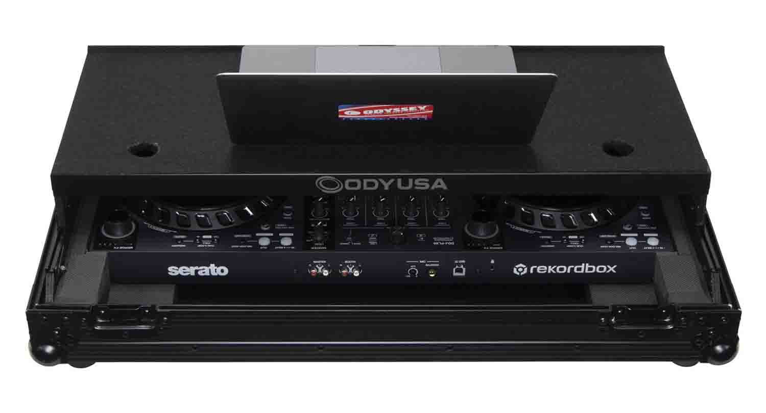 Odyssey FZGSDDJFLX6BL, ATA Flight Case for Pioneer DDJ-FLX6 with Glide Laptop Platform - Black Odyssey