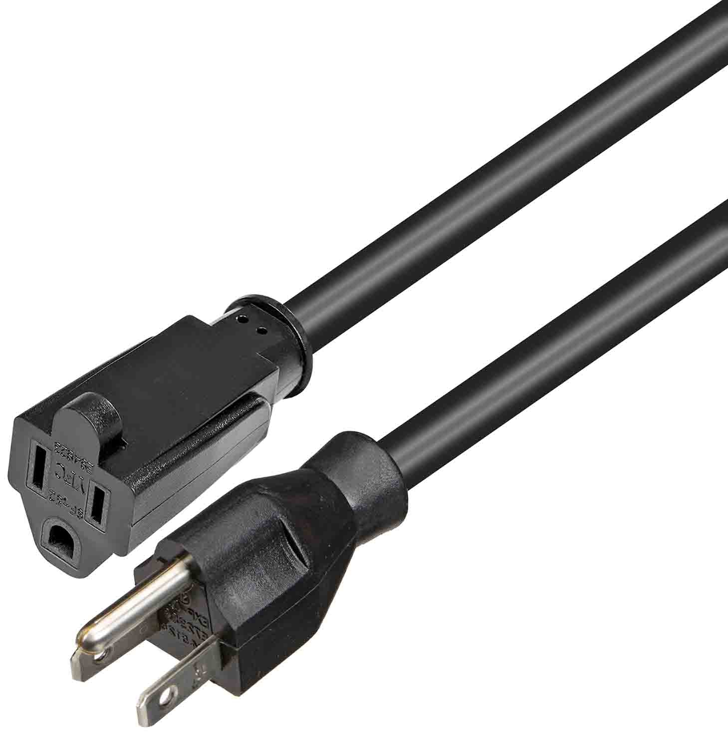 ProX XC-P141-25, 110v to 110v Female Power Cord 14AWG 3 Prong Black - 25 Feet - Hollywood DJ