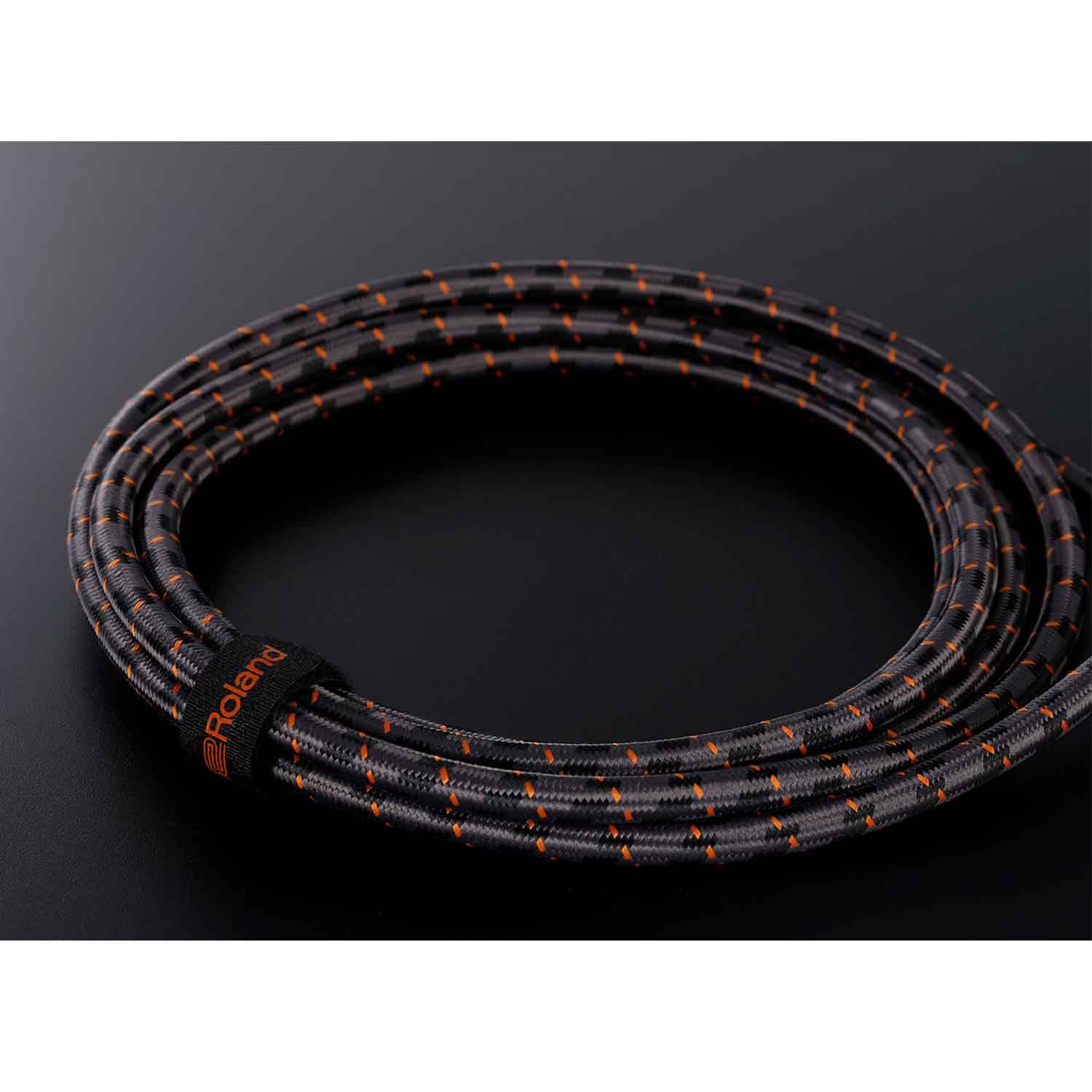 Roland RICG10A, Gold Series Straight to Right Angle Instrument Cable - 10 Feet - Hollywood DJ