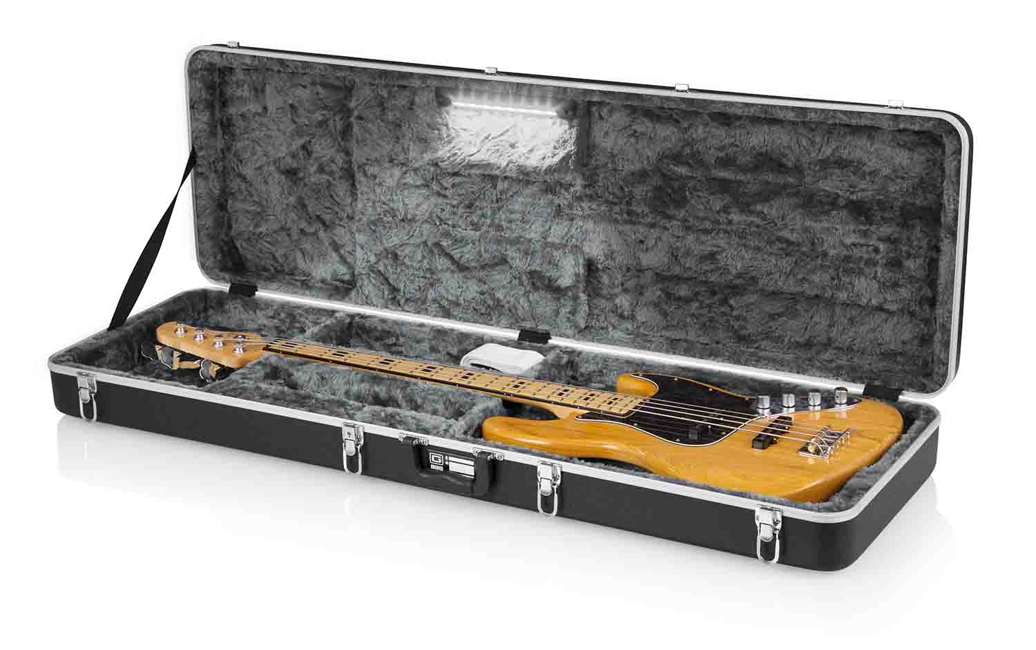 Gator Cases GC-BASS-LED Deluxe Molded Guitar Case for Bass Guitars - LED Edition Gator Cases