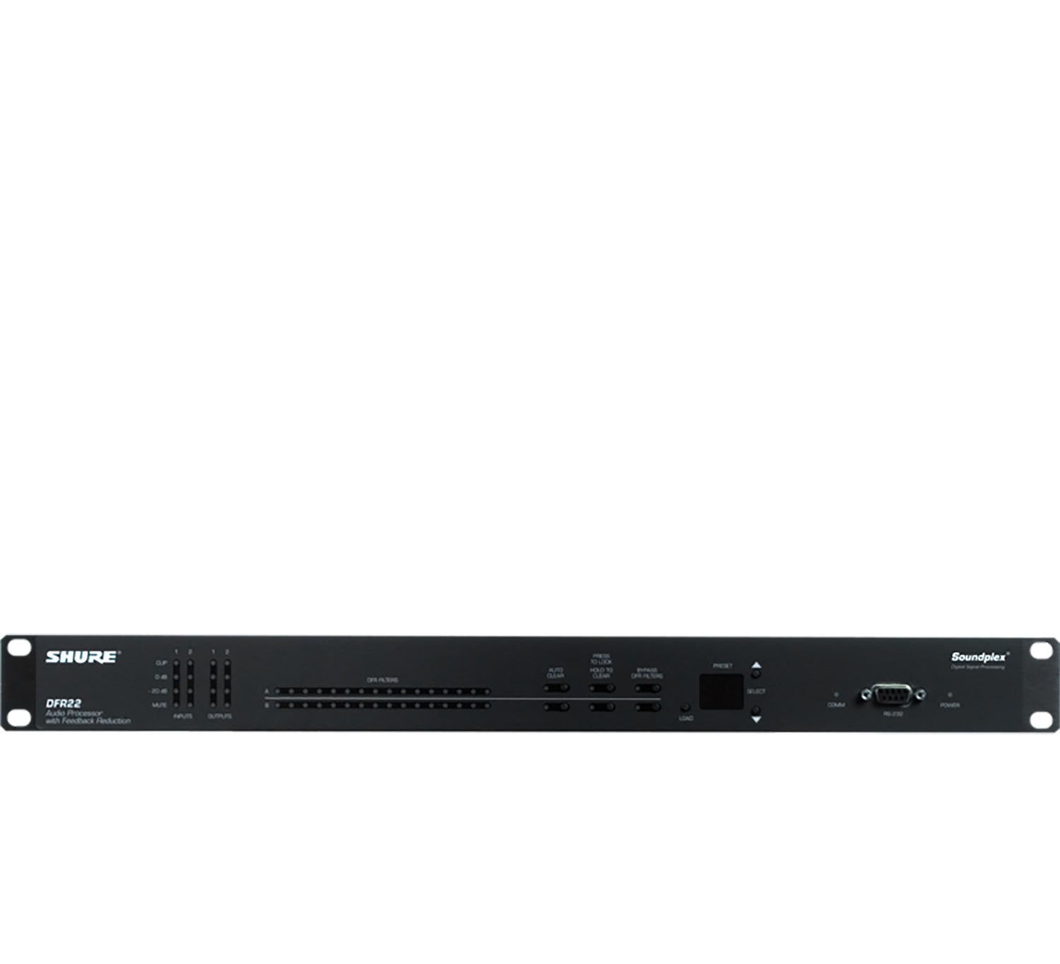 Shure DFR22 Audio Processor with Digital Feedback Reduction - Hollywood DJ
