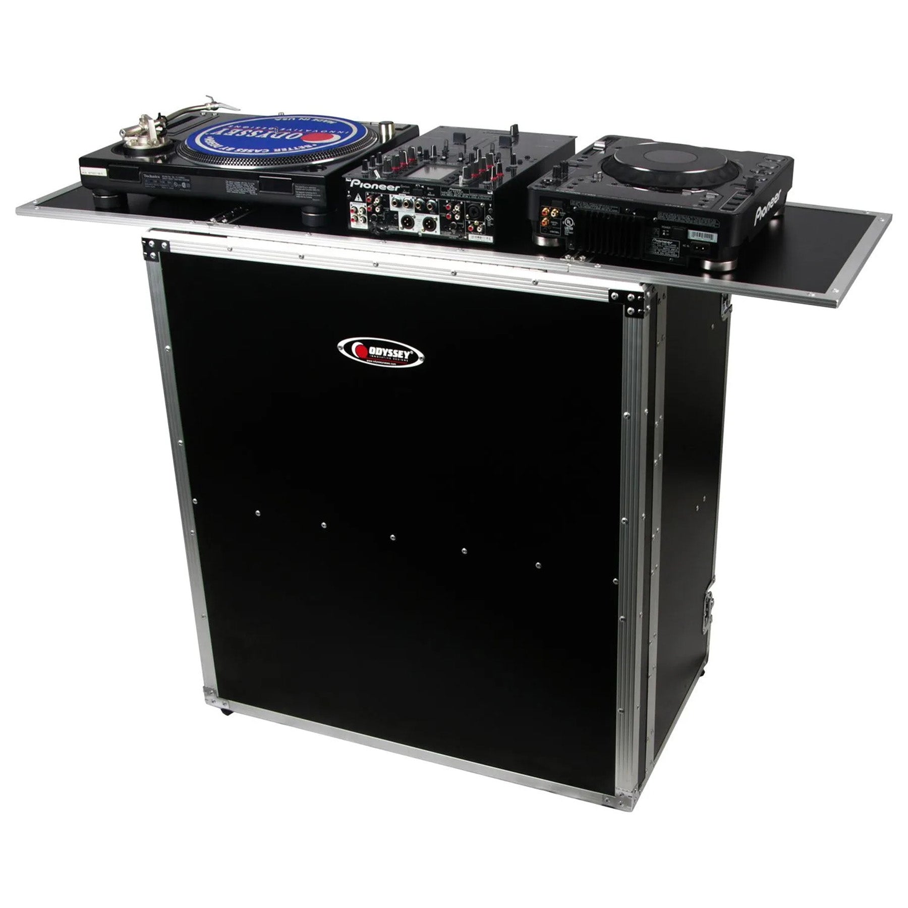Odyssey FZF5437T DJ Fold-Out Table Stand with Interior Support Shelf 54 x 37 | Open Box - Hollywood DJ