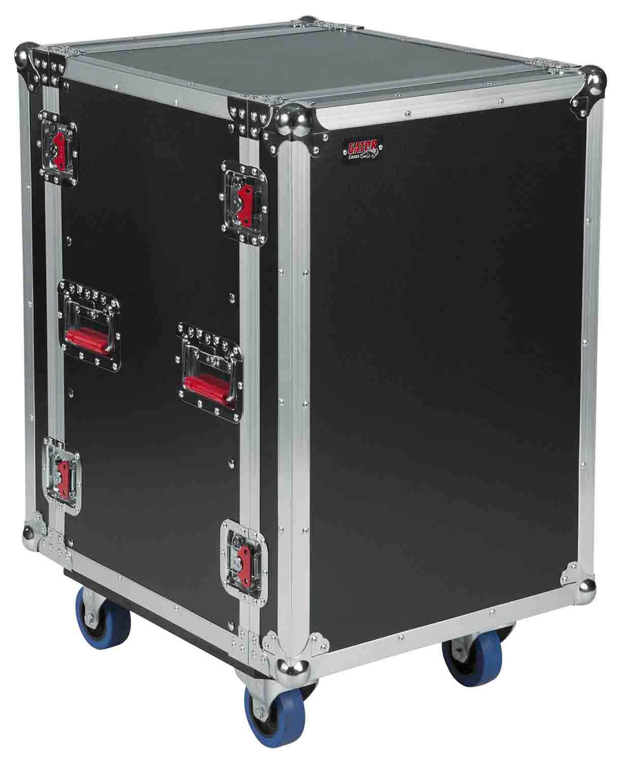 Gator Cases G-TOUR 16U CAST, 16U Standard Road Rack Case with Casters - Hollywood DJ