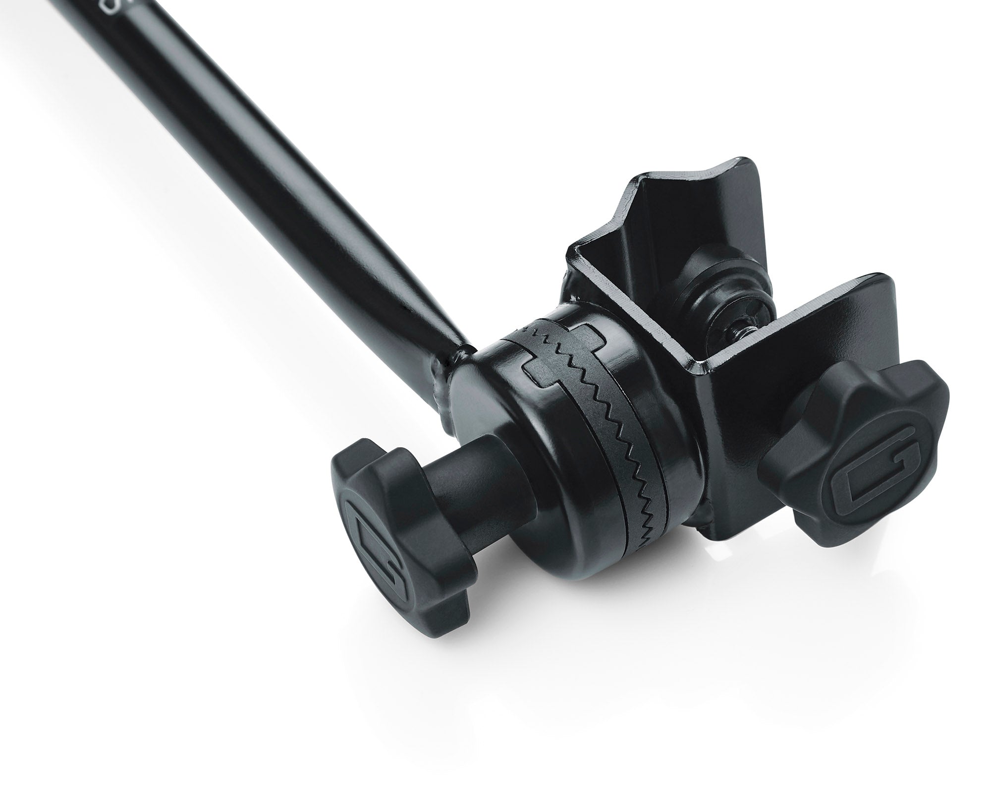 Gator Frameworks GFW-MIC-CLMPBM16 Adjustable Angle 16 Inch Clamp-On Mini Boom with Interlocking Design - Hollywood DJ