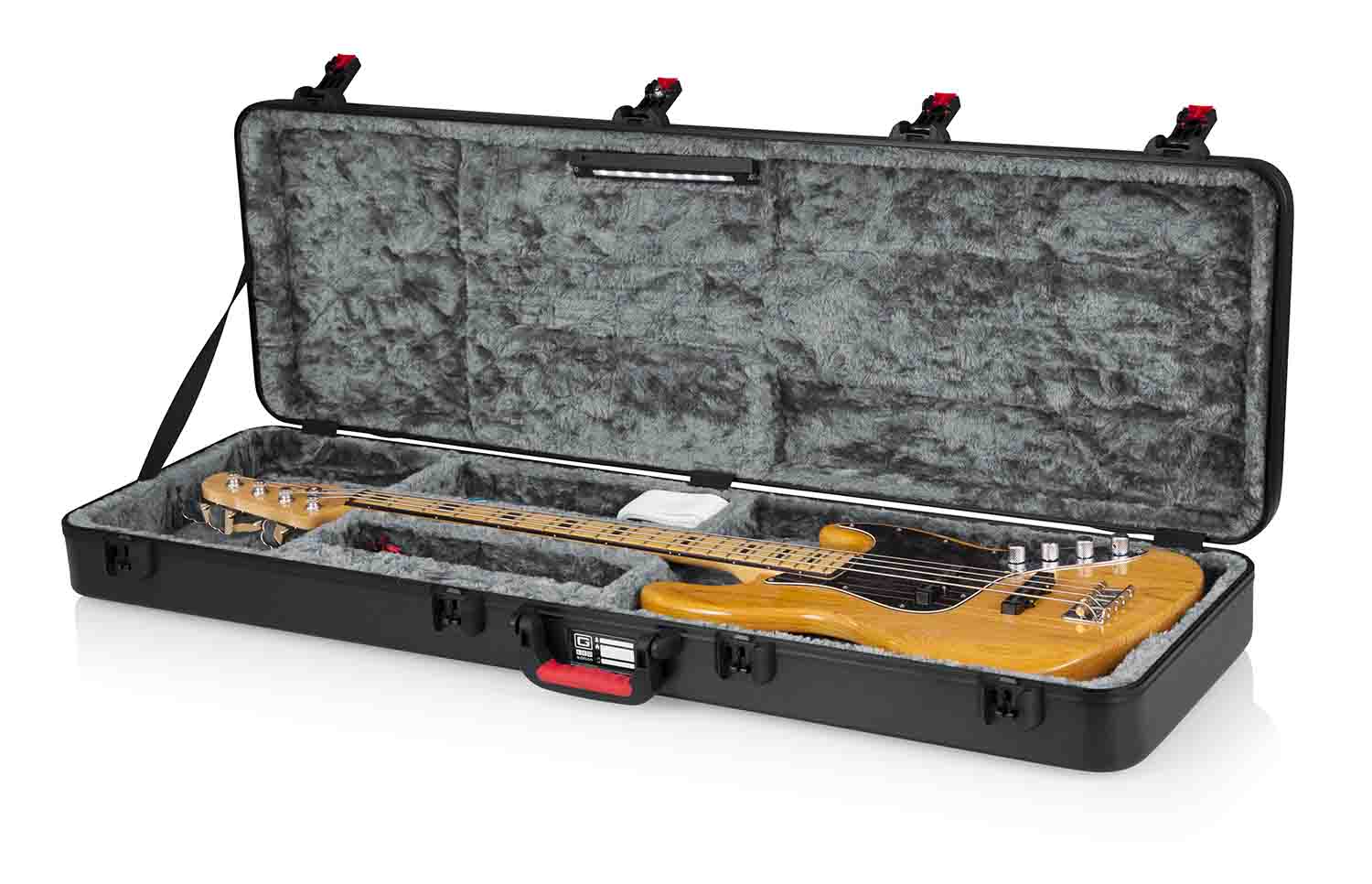 Gator Cases GTSA-GTRBASS-LED Guitar Case for Bass Guitars - LED Edition - Hollywood DJ