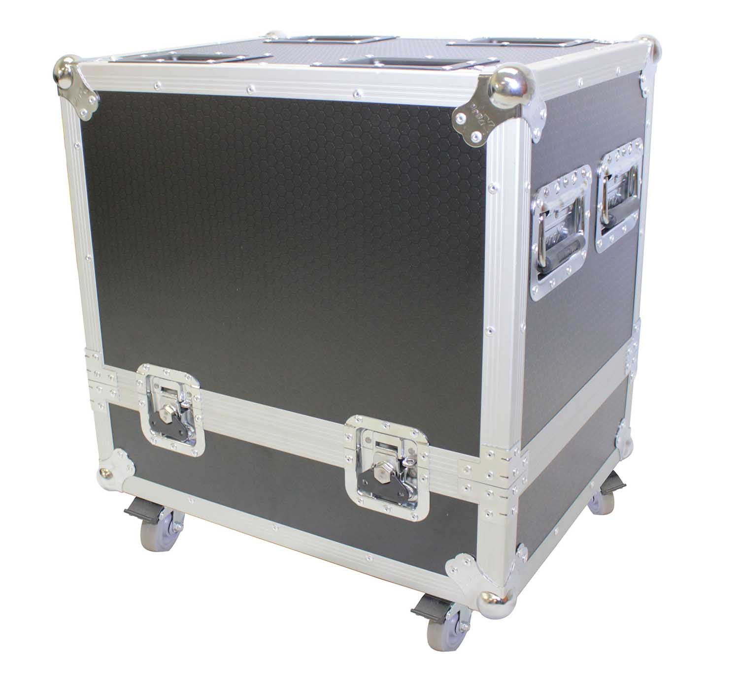 ProX X-RCF-HDL6ALAX2W, Line Array Flight Case for 2 RCF HDL6-A HDL26-A Speakers with Wheels - Hollywood DJ